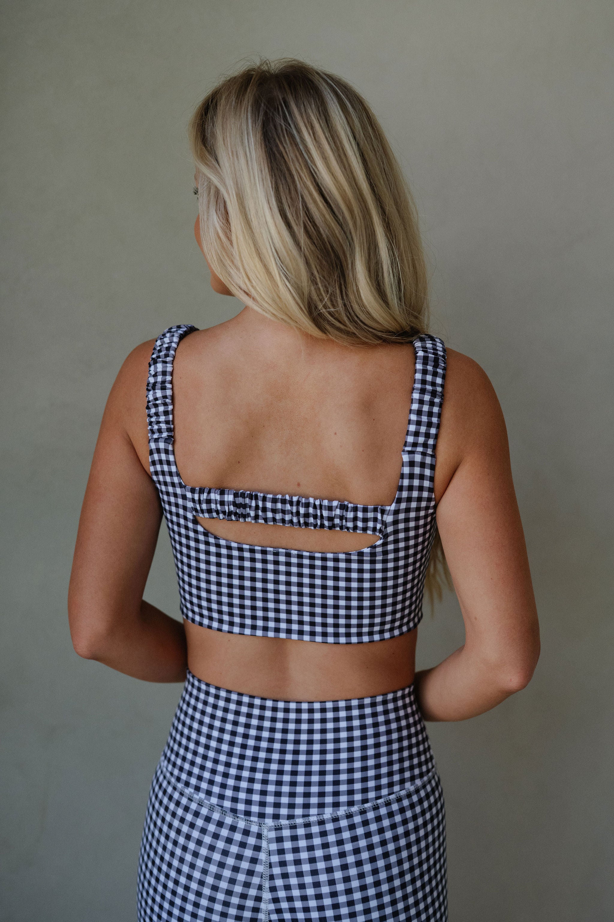 Parks Gingham Set-Black