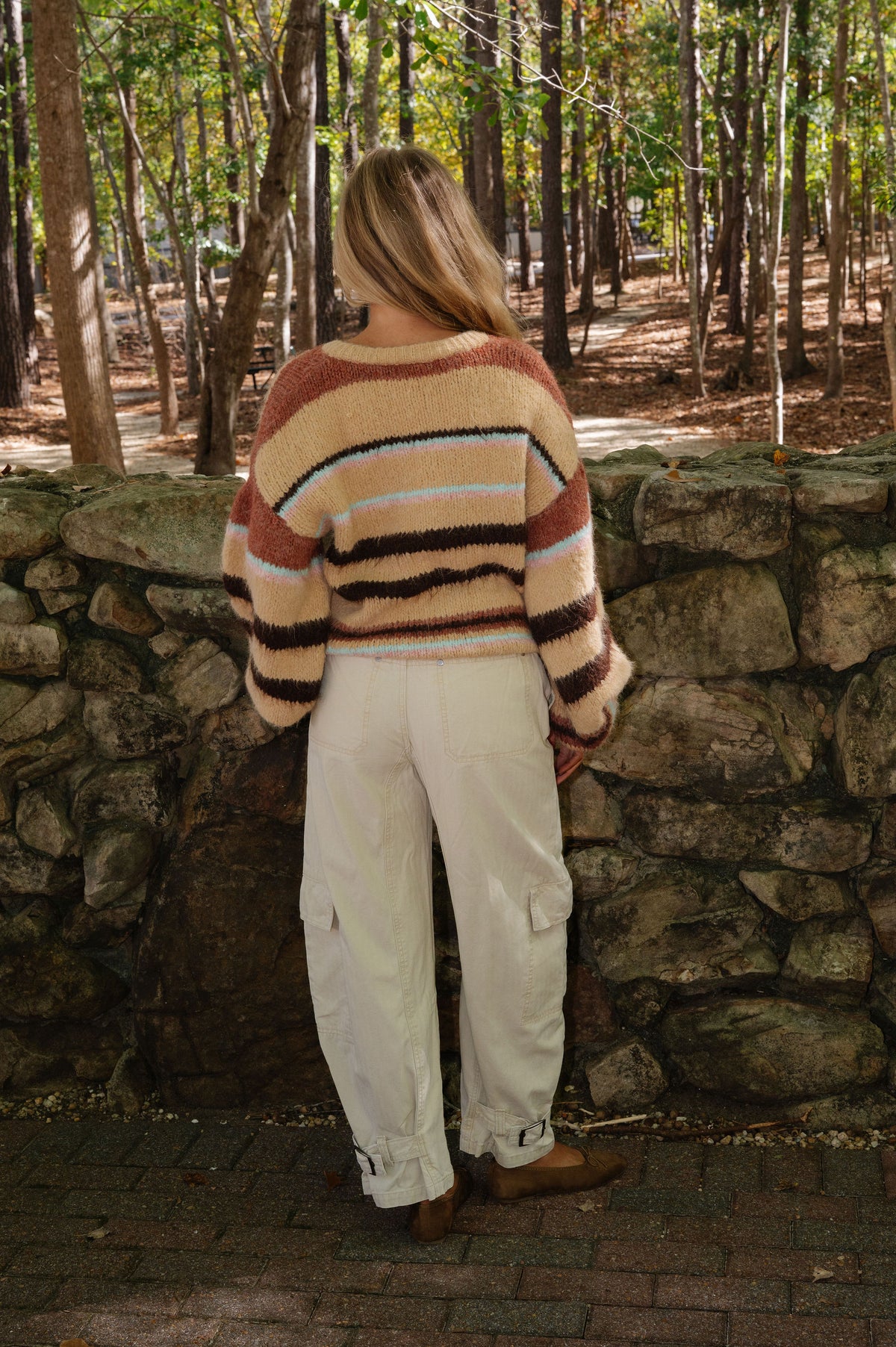 Barrrel Cargo Pant-Beige