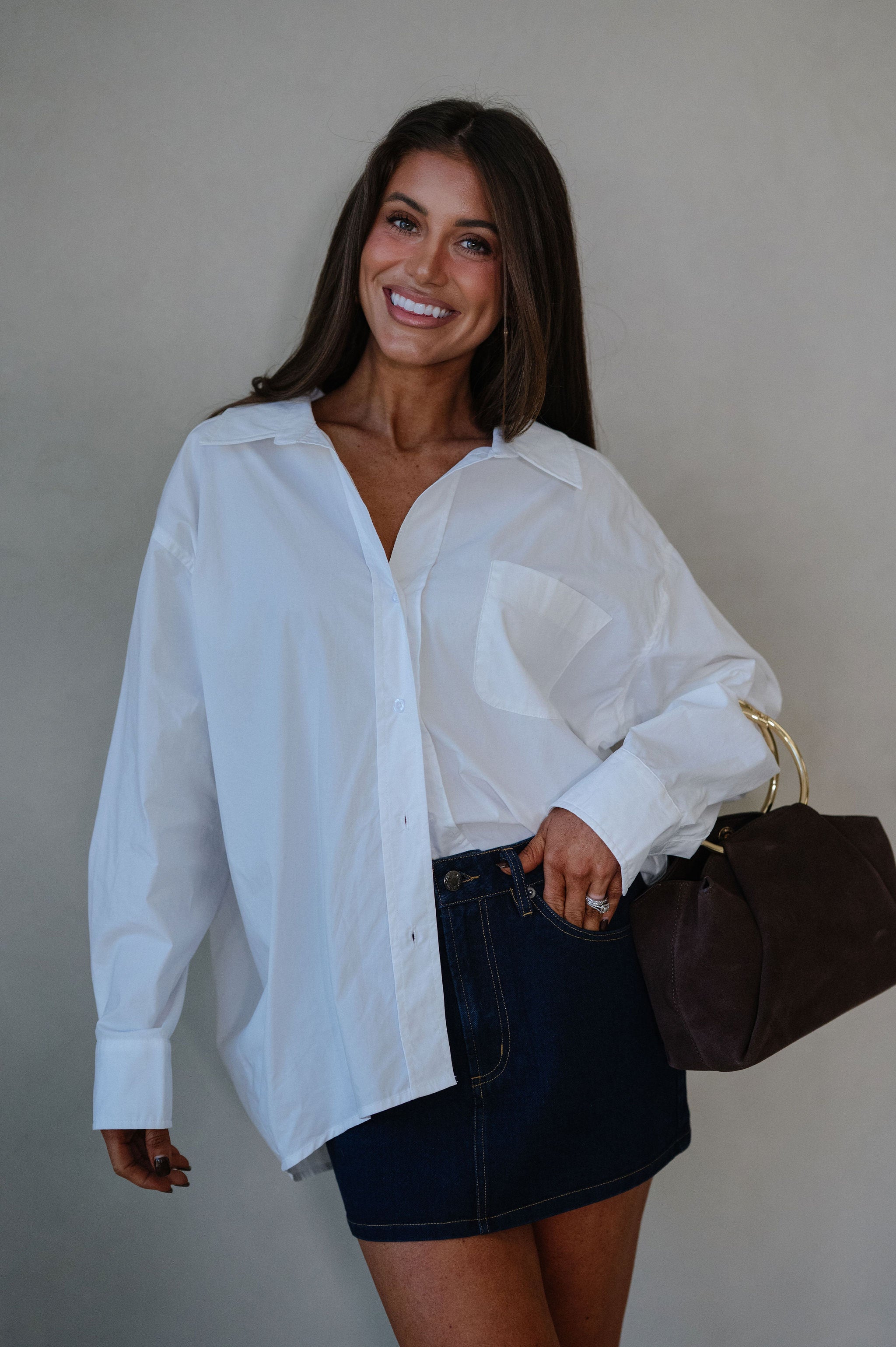 Lena Skirt-Dark Denim// PETITE