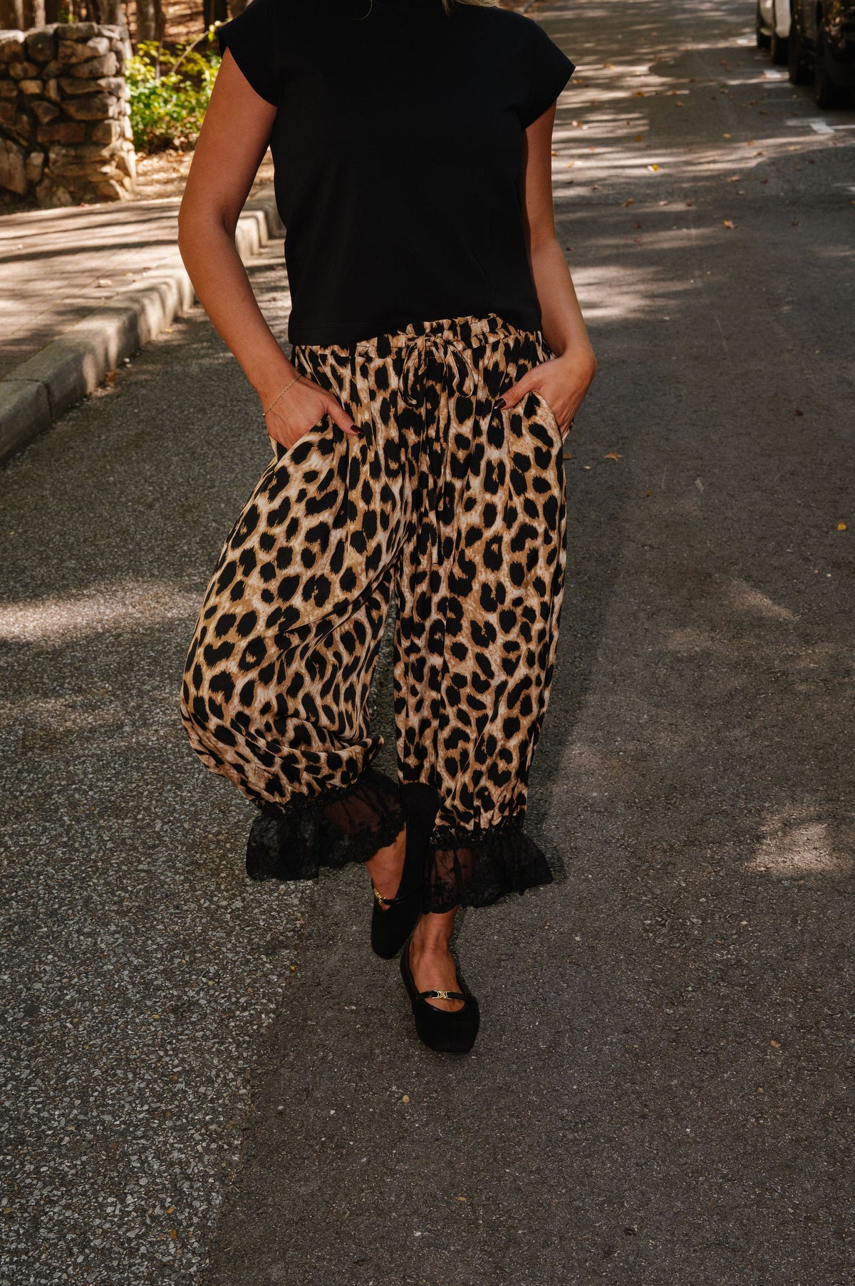 Leopard Lace Bloom Pant