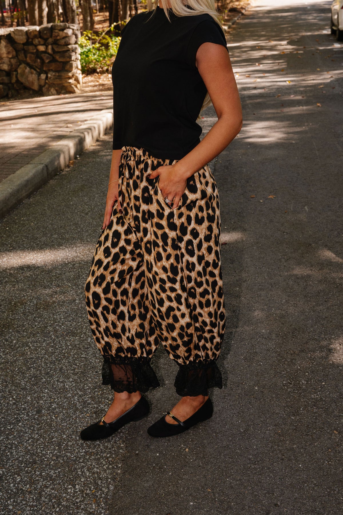 Leopard Lace Bloom Pant