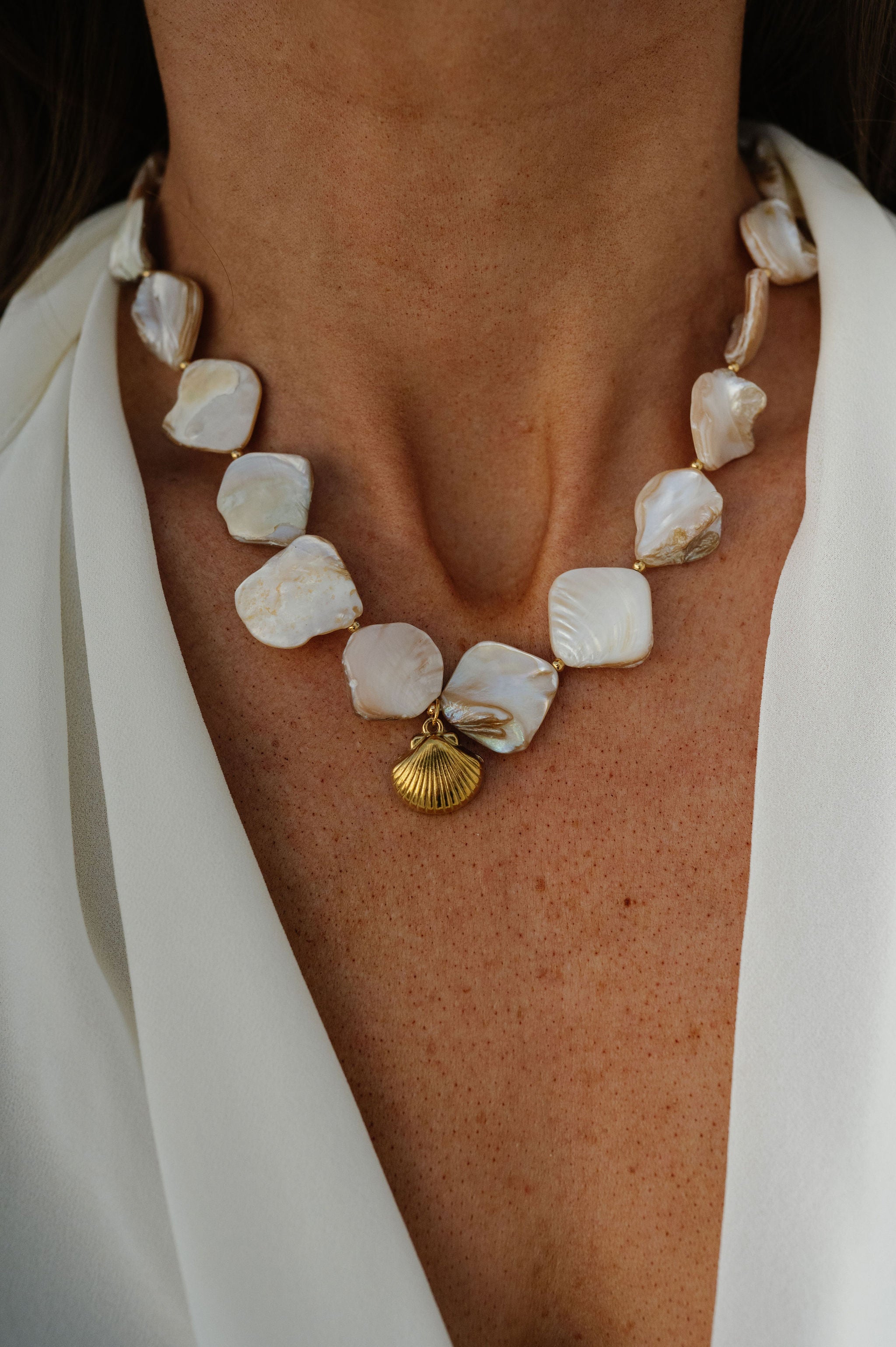 Calico Necklace-Shell