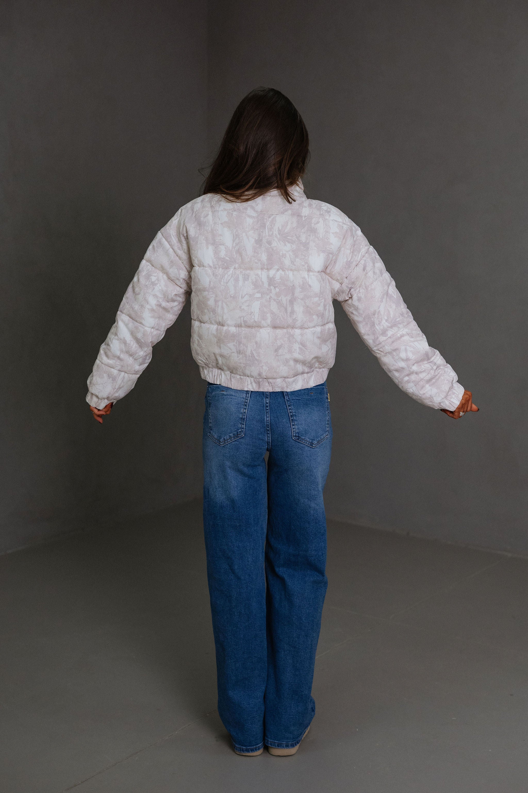 Tessa Quilted Puffer Jacket-Camo