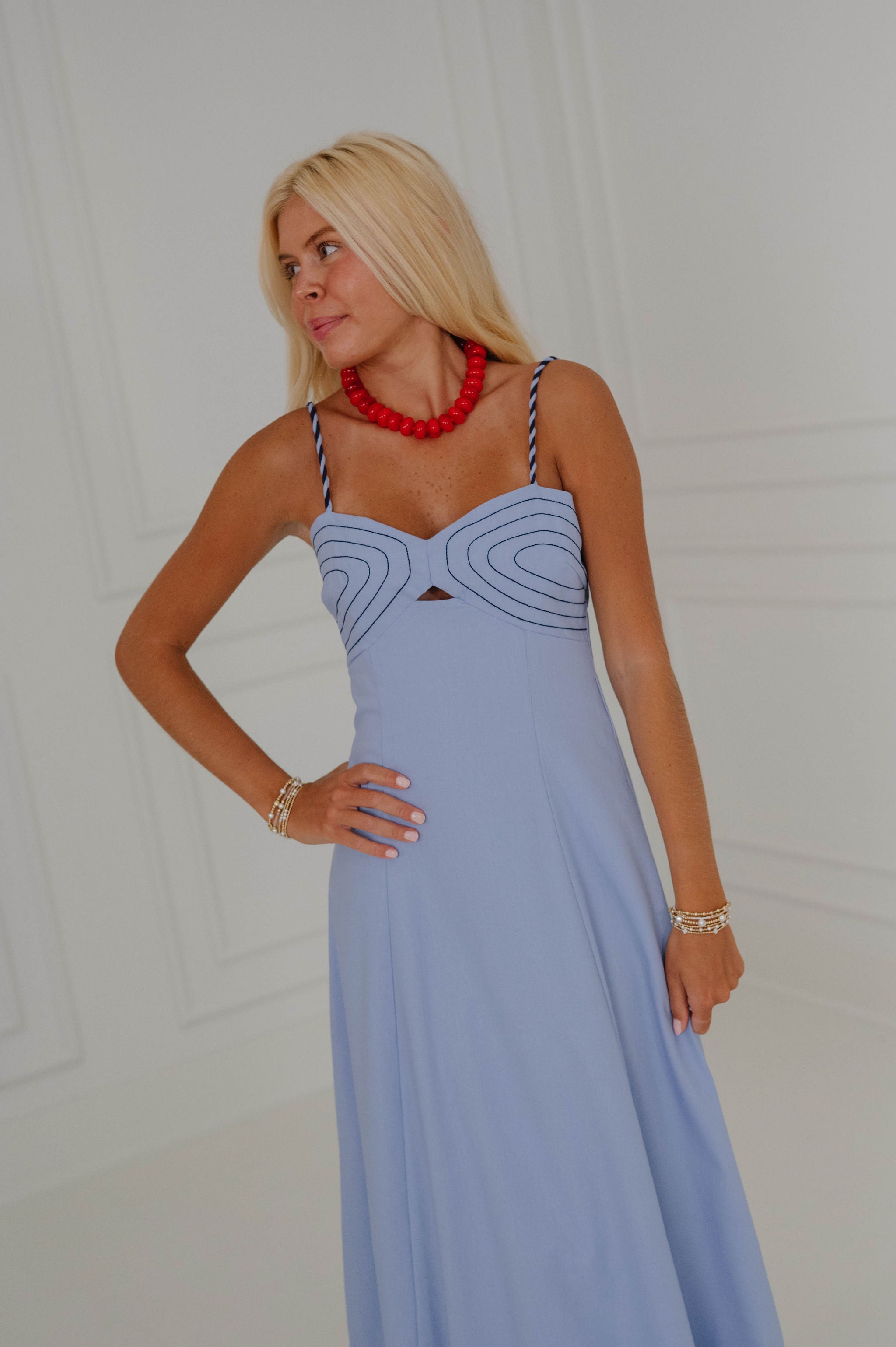 Kodi Maxi Dress-Sky Blue