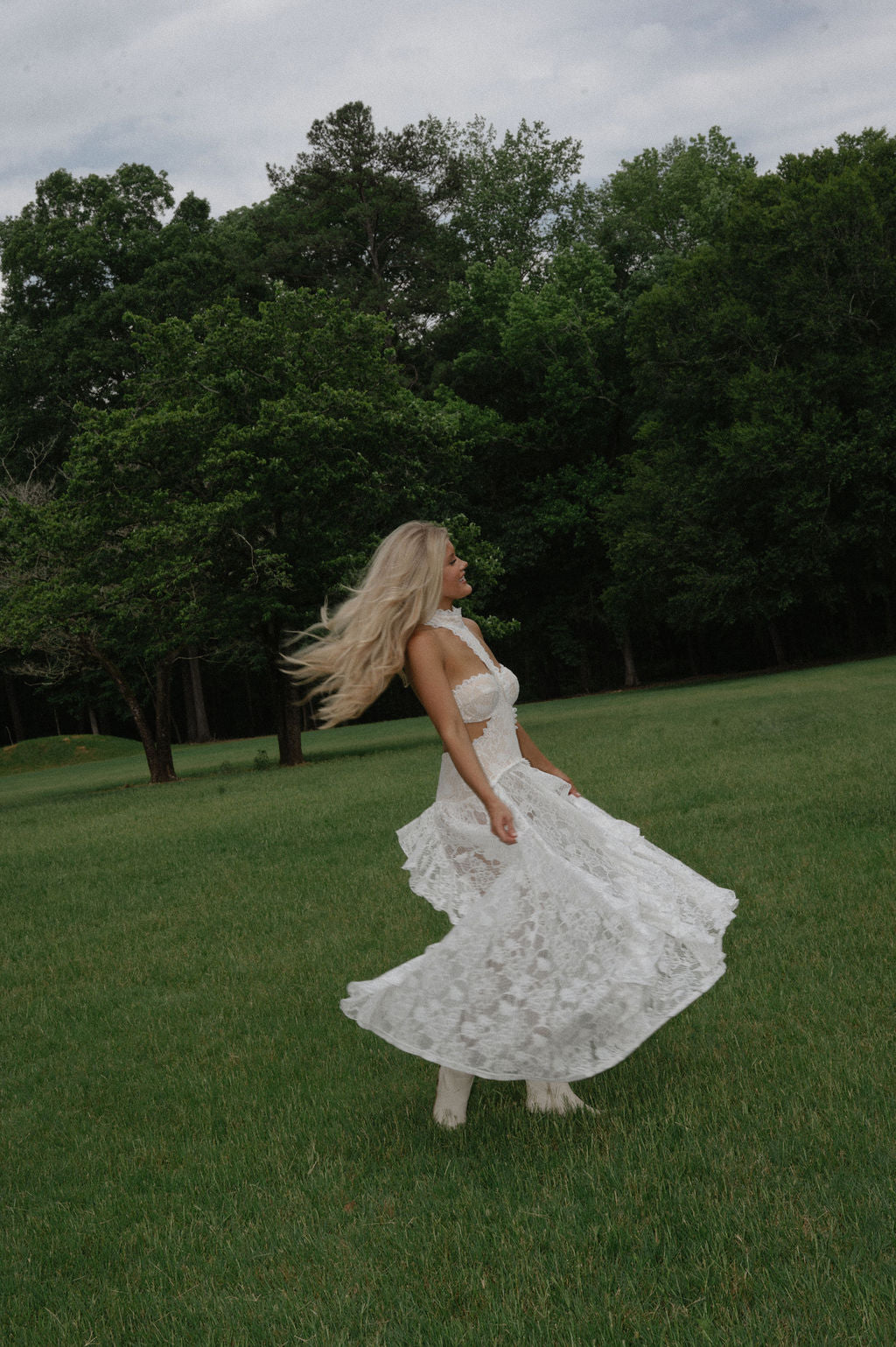 Margo Tiered Maxi- Off White