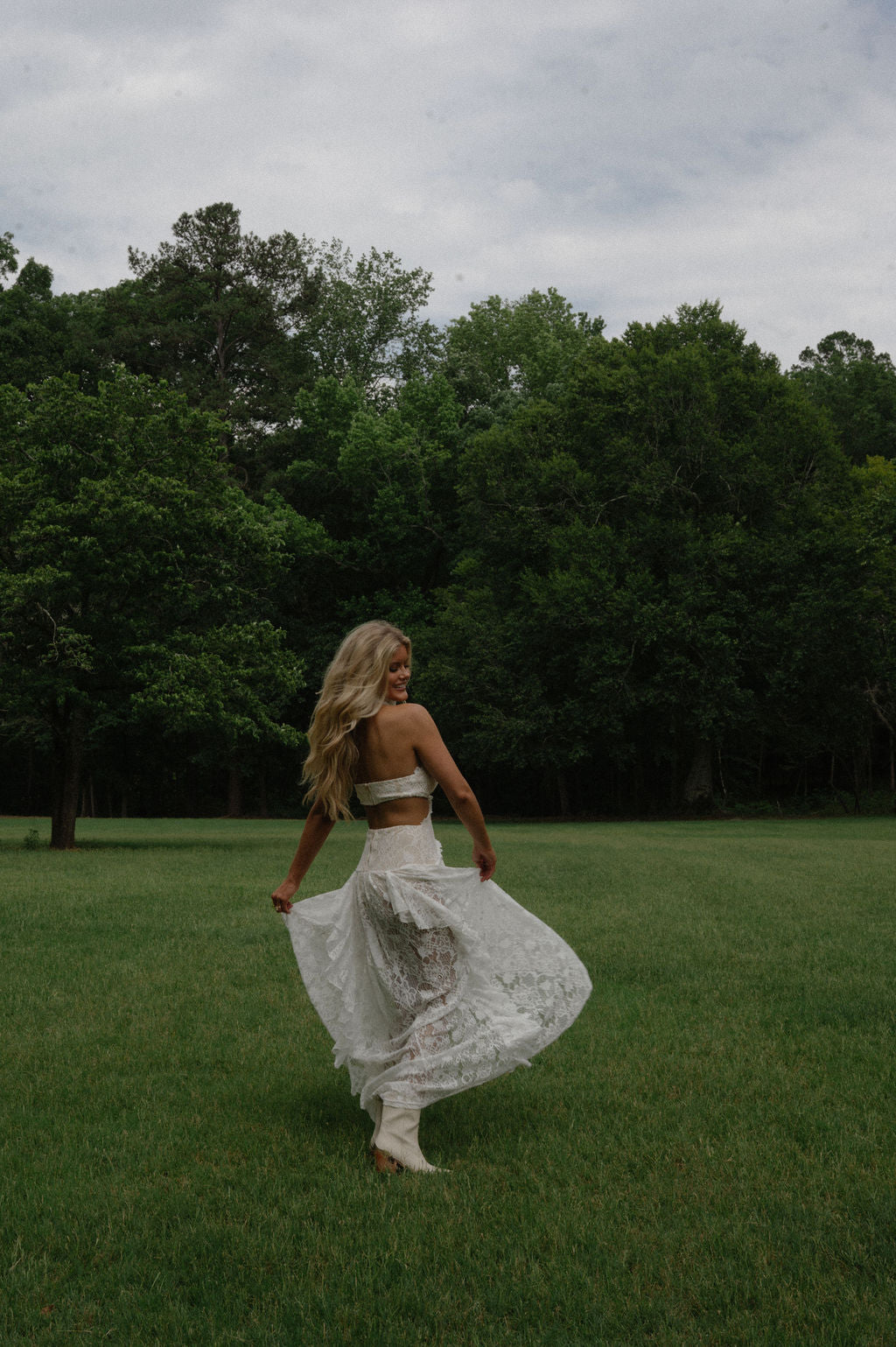 Margo Tiered Maxi- Off White
