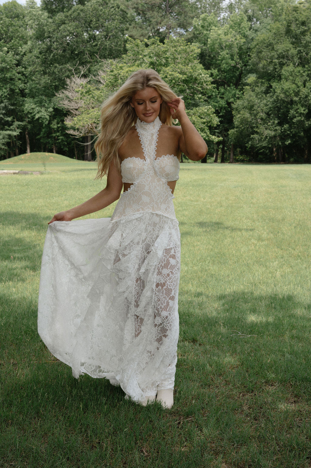 Margo Tiered Maxi- Off White