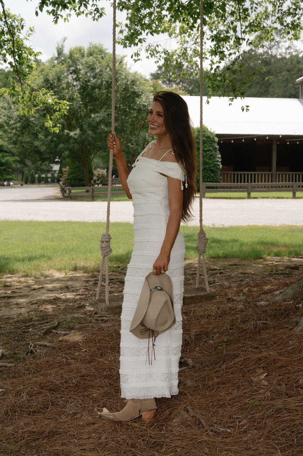 OTS Woven Dress-White