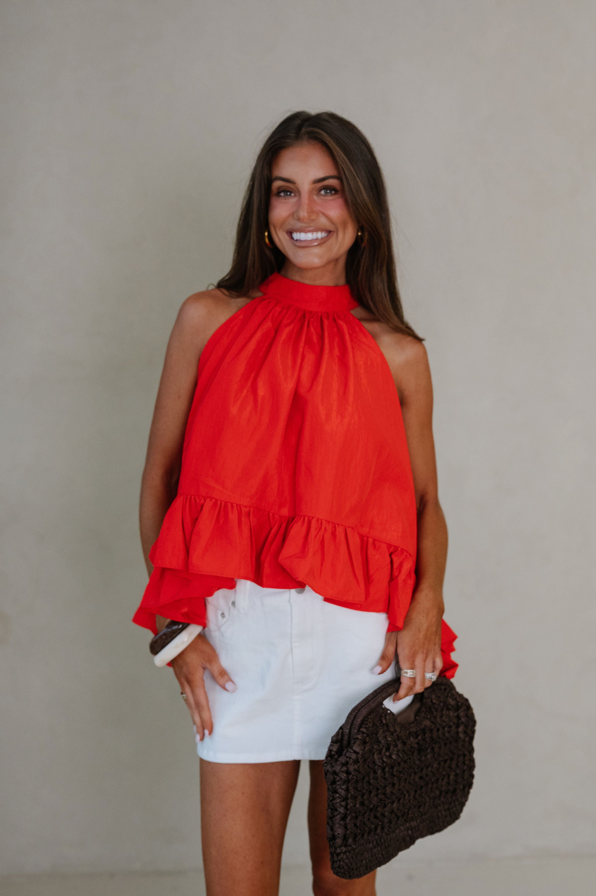 Carmen Mid-Rise Mini Skirt-Off White