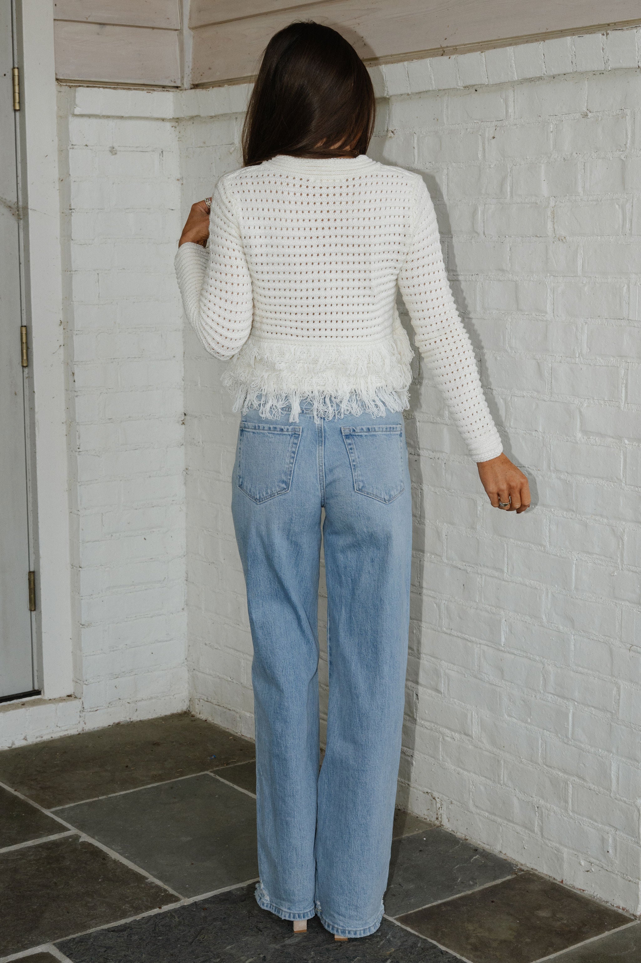 Libbie Knit Cardigan-Cream