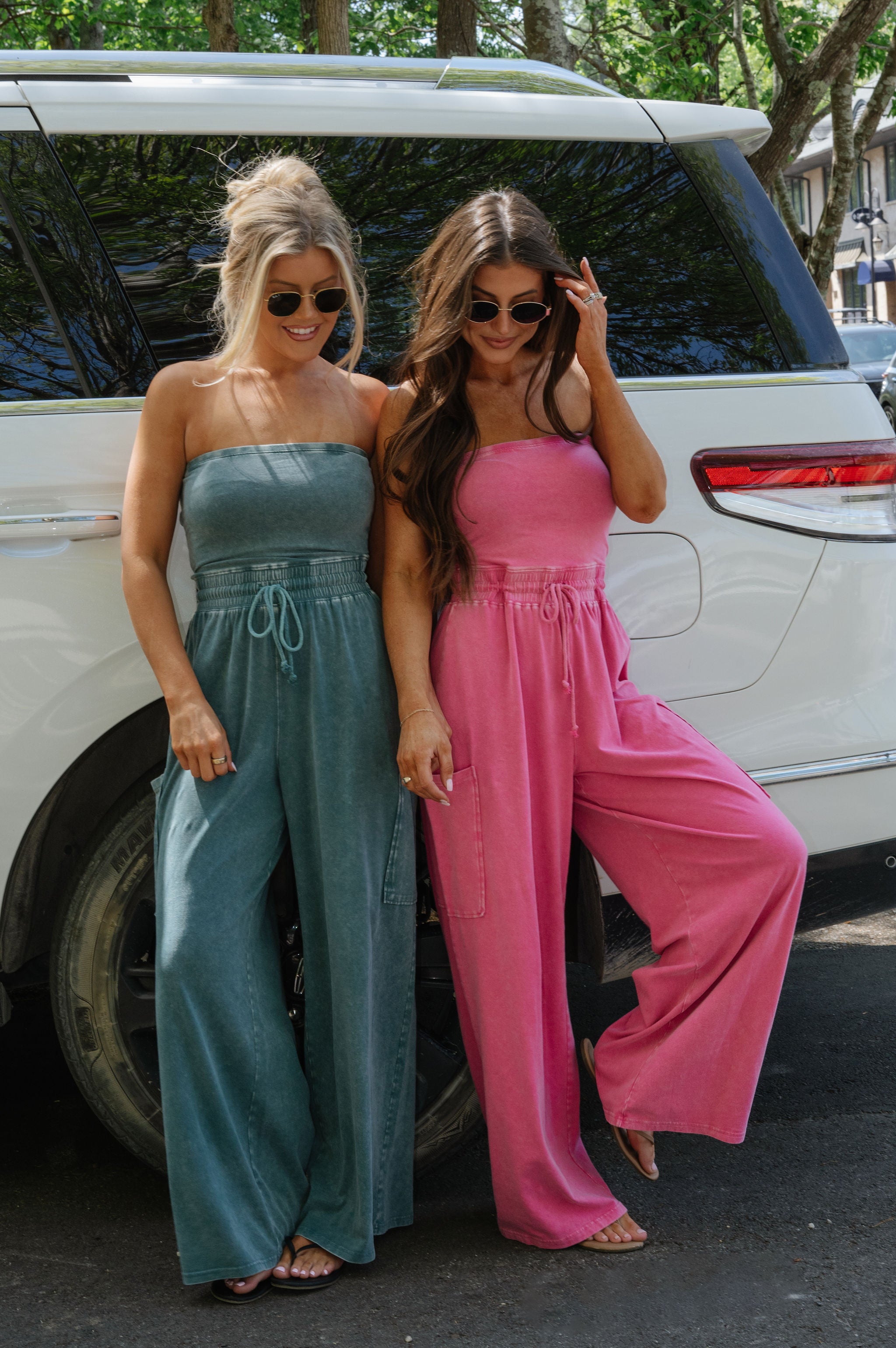 Harlow Jumpsuit-Fuchsia