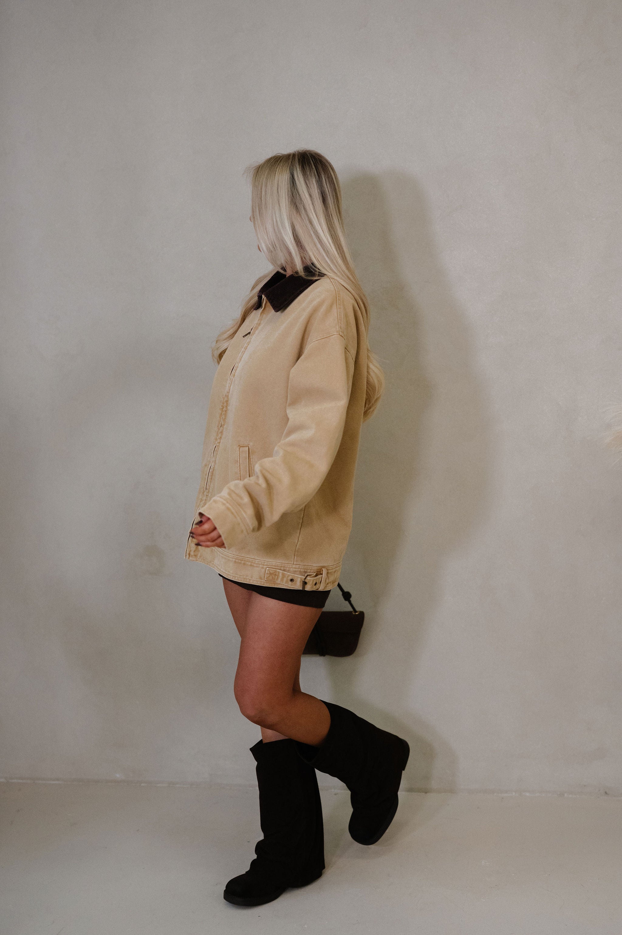 Elliott Barn Jacket-Taupe