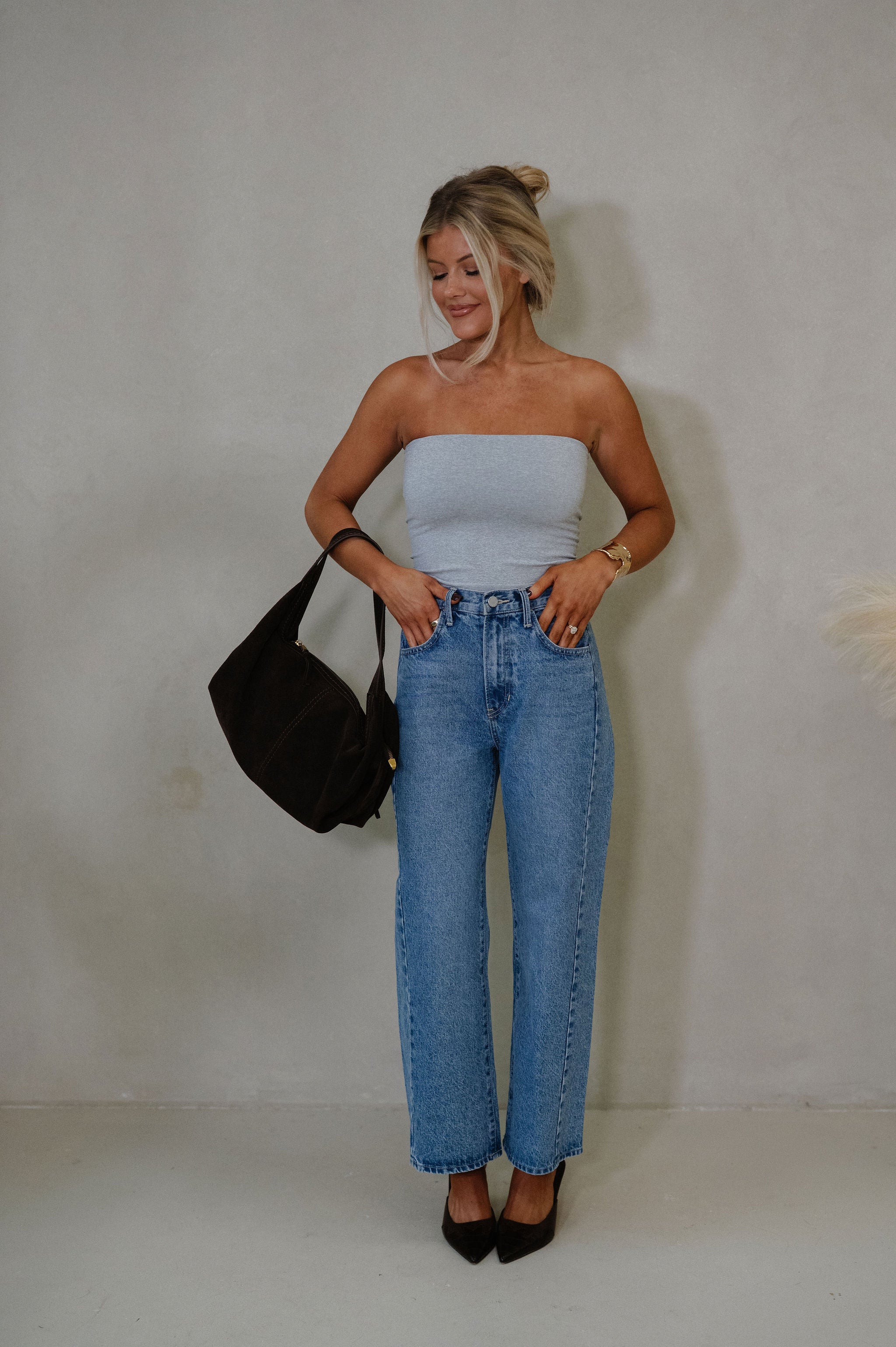 Venice Top-Heather Grey