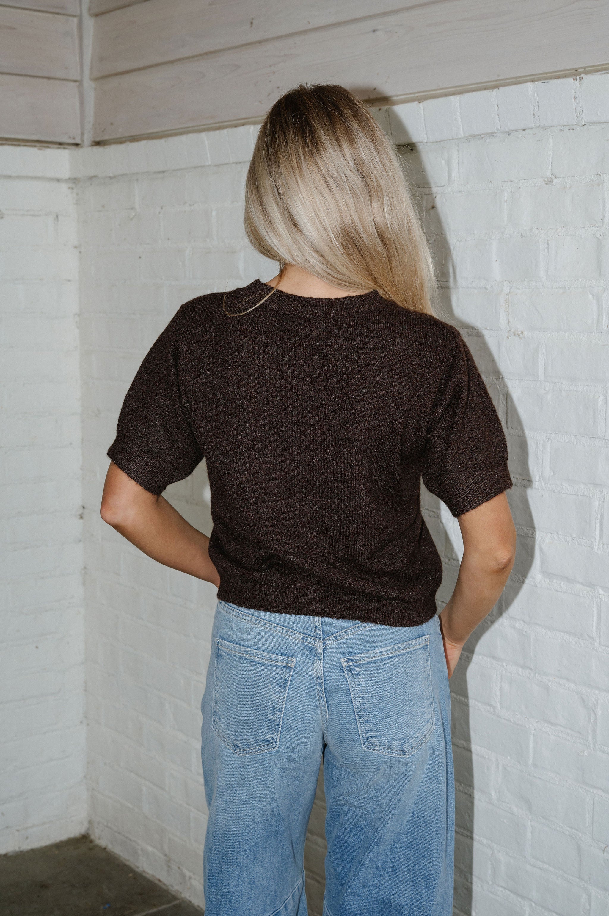 Emory Sweater Top-Chocolate