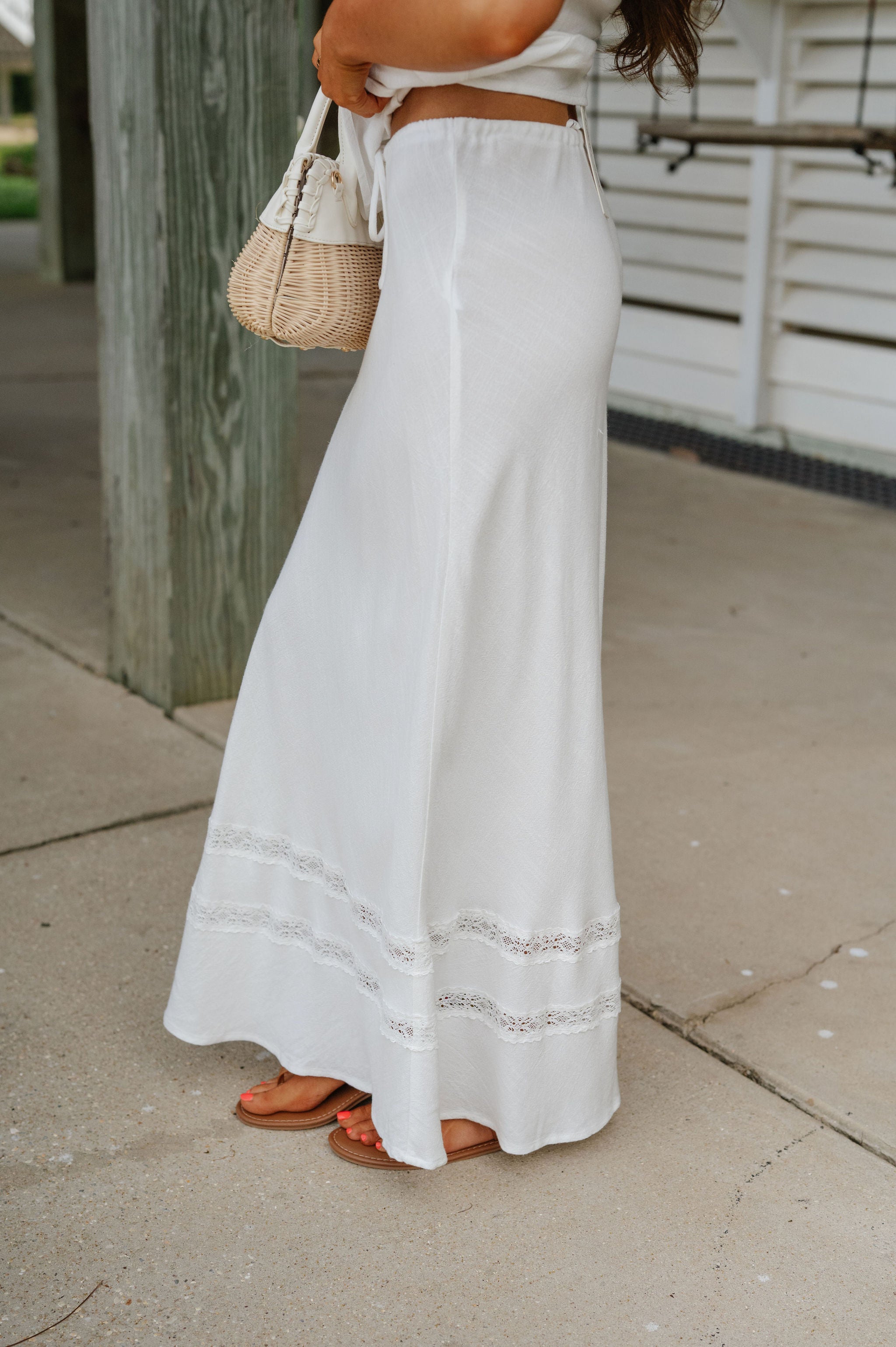 Libby Lace Skirt Set-Off White