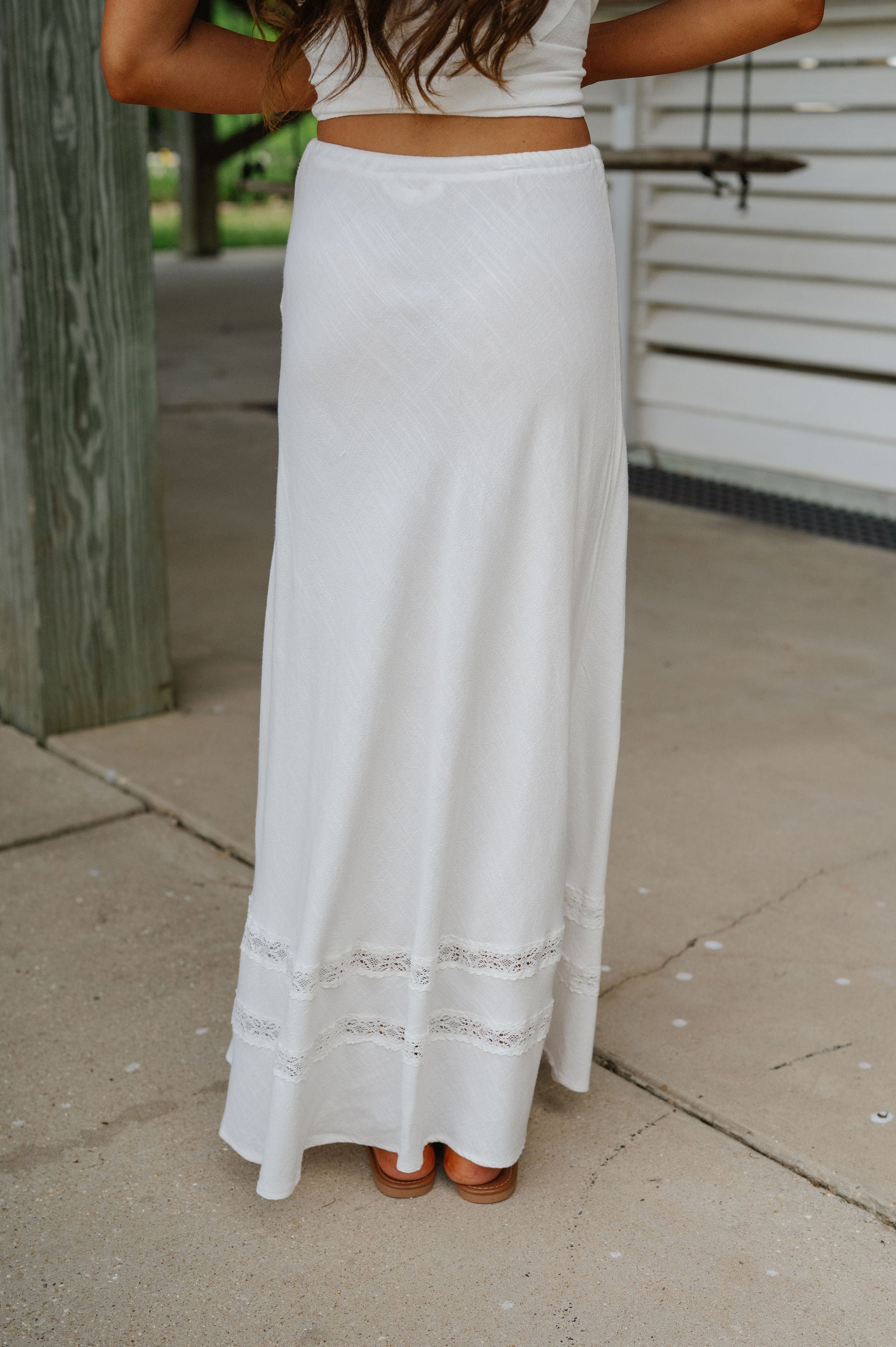Libby Lace Skirt Set-Off White