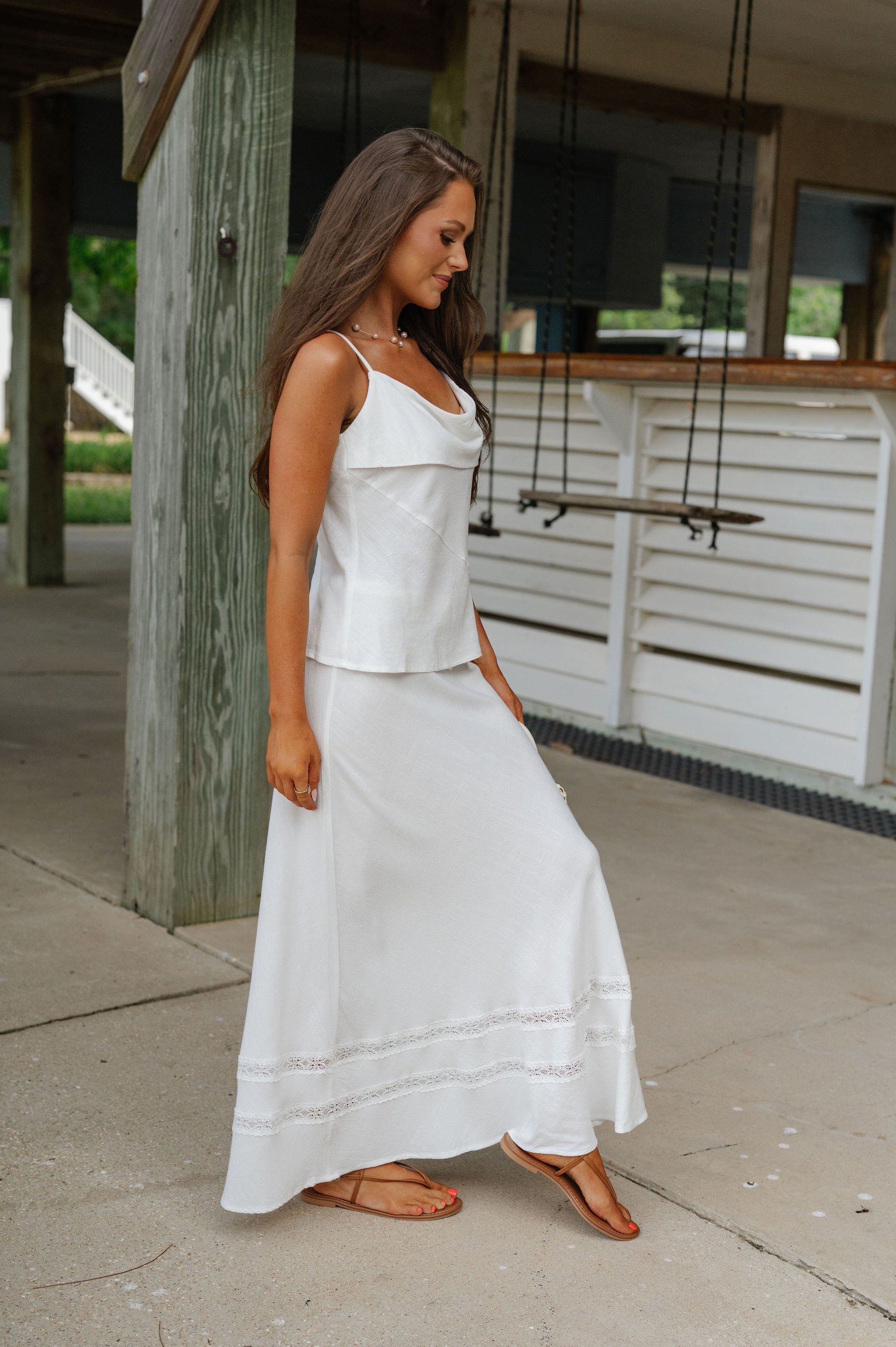 Libby Lace Skirt Set-Off White