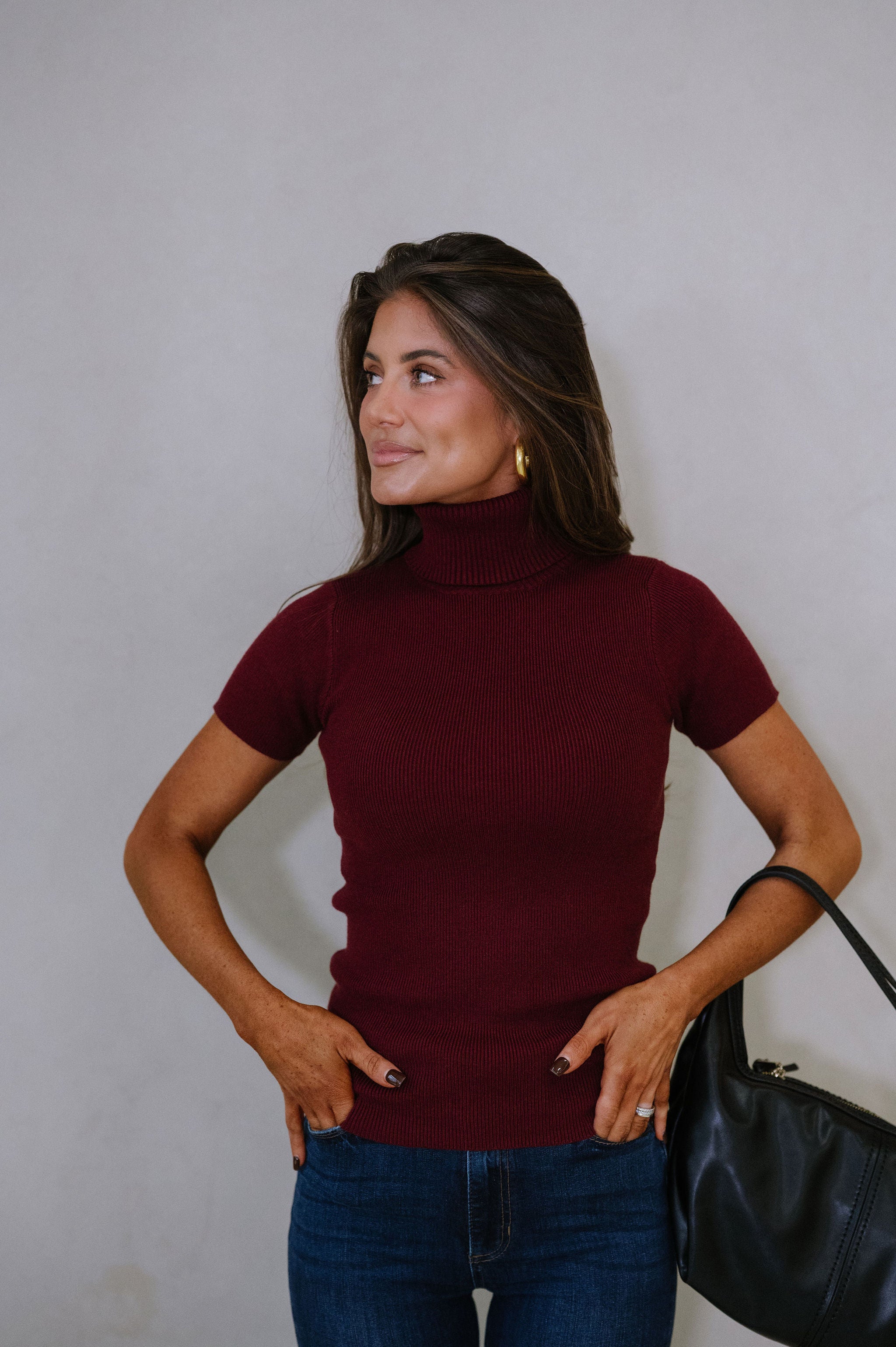 Monica Sweater-Burgundy