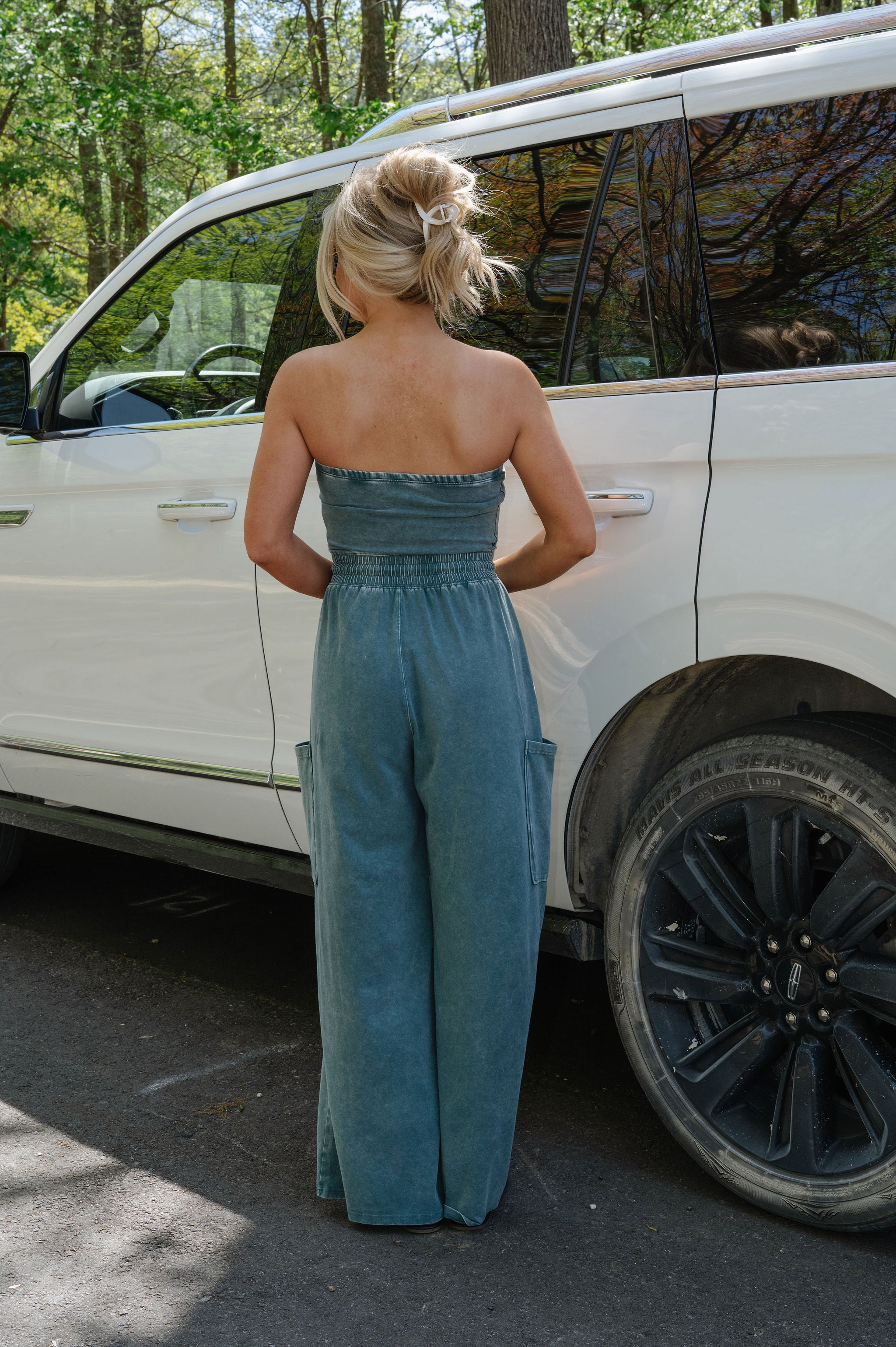Harlow Jumpsuit-Dark Teal