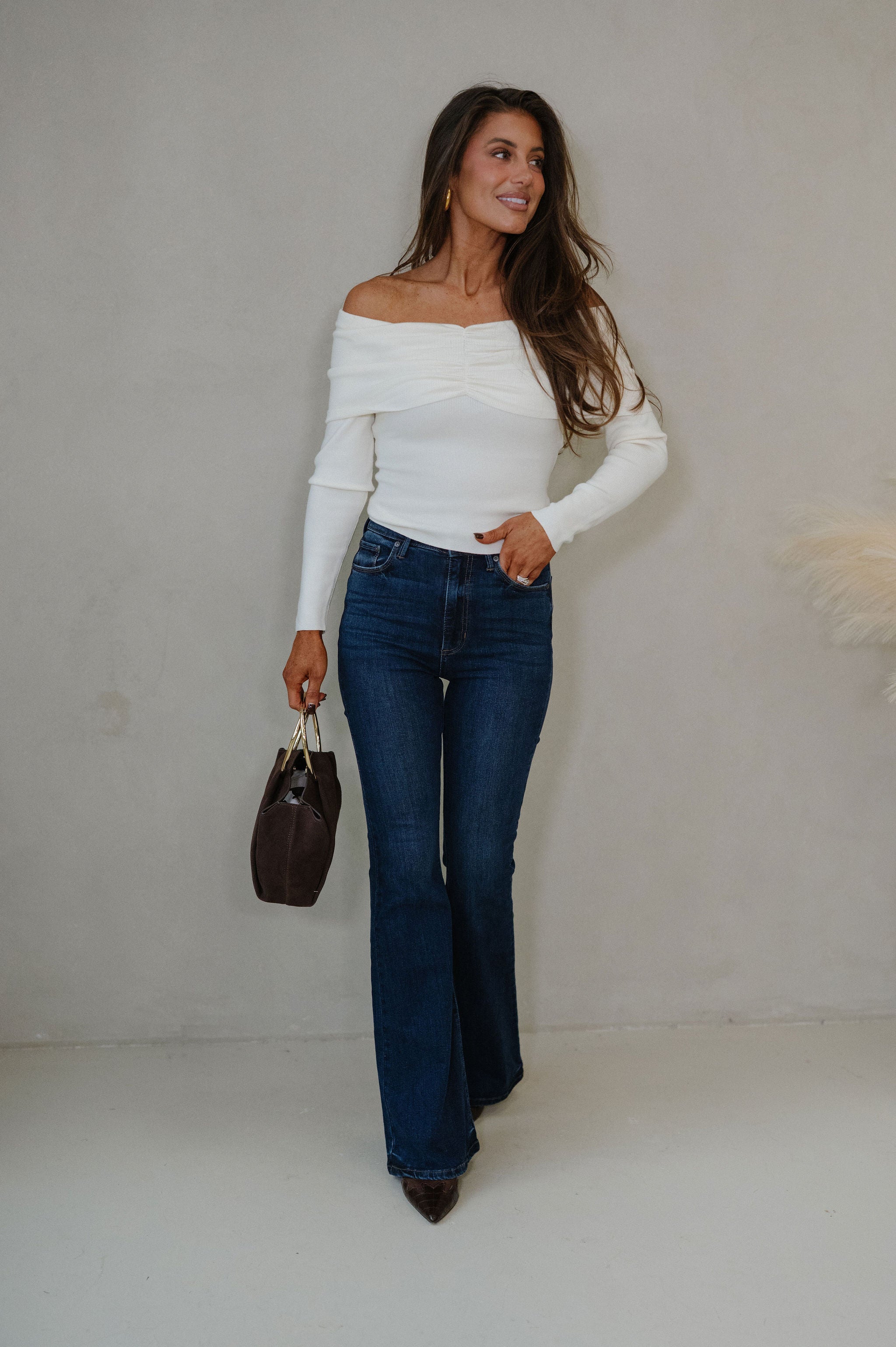 Hugo Sweater Top-Cream