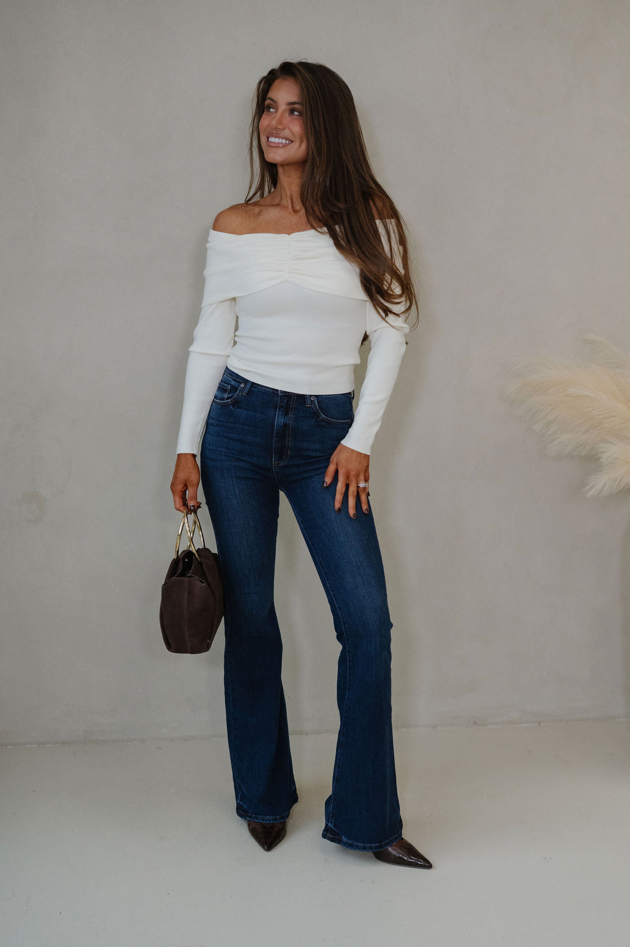 Hugo Sweater Top-Cream