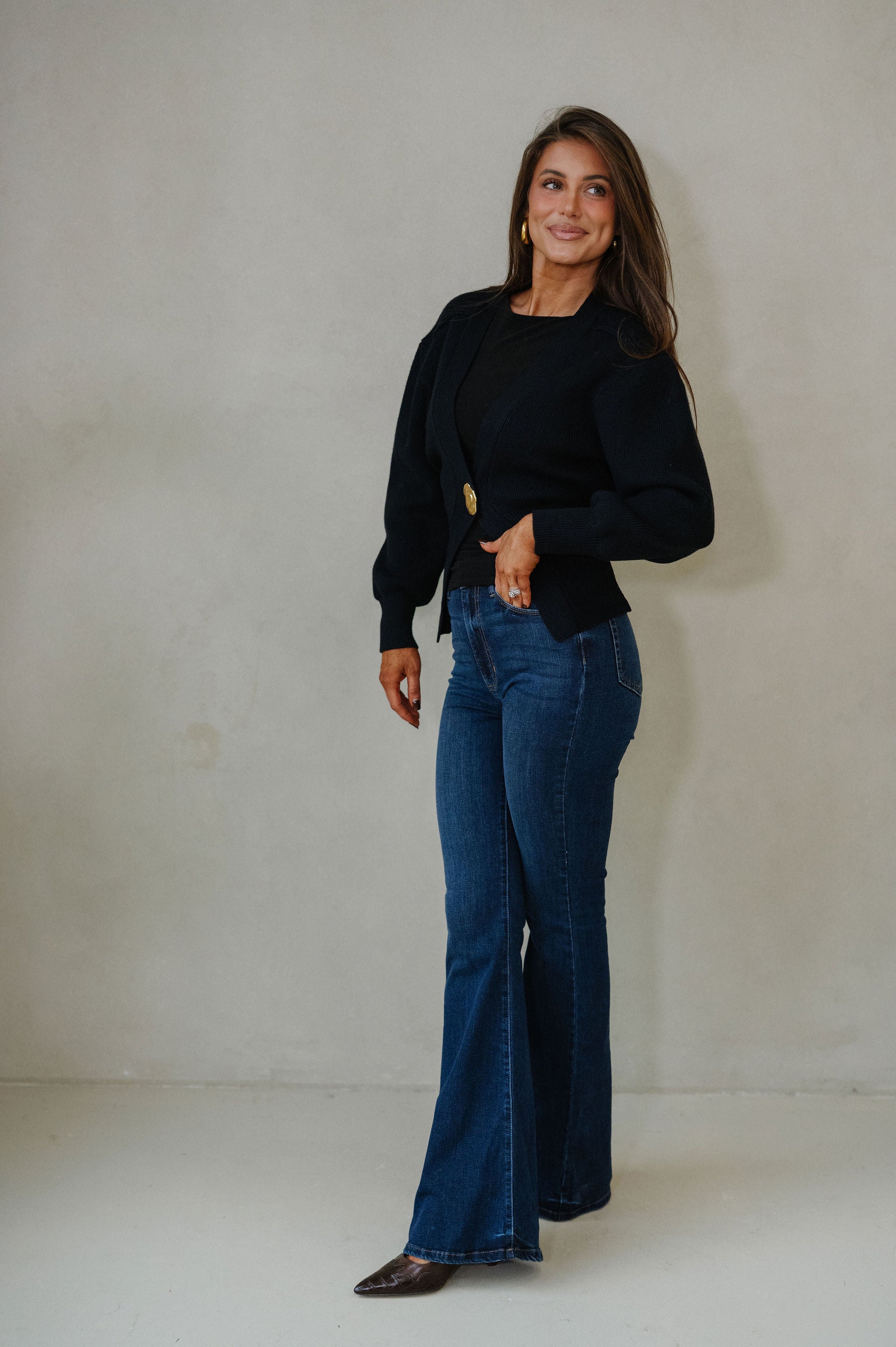 Lunden Cardigan-Black