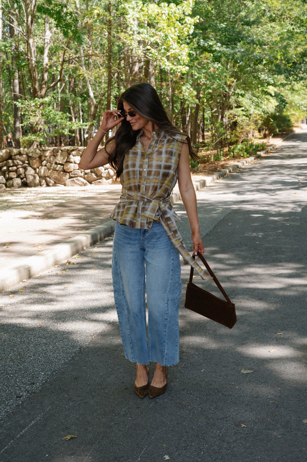 Dezzy Plaid Top
