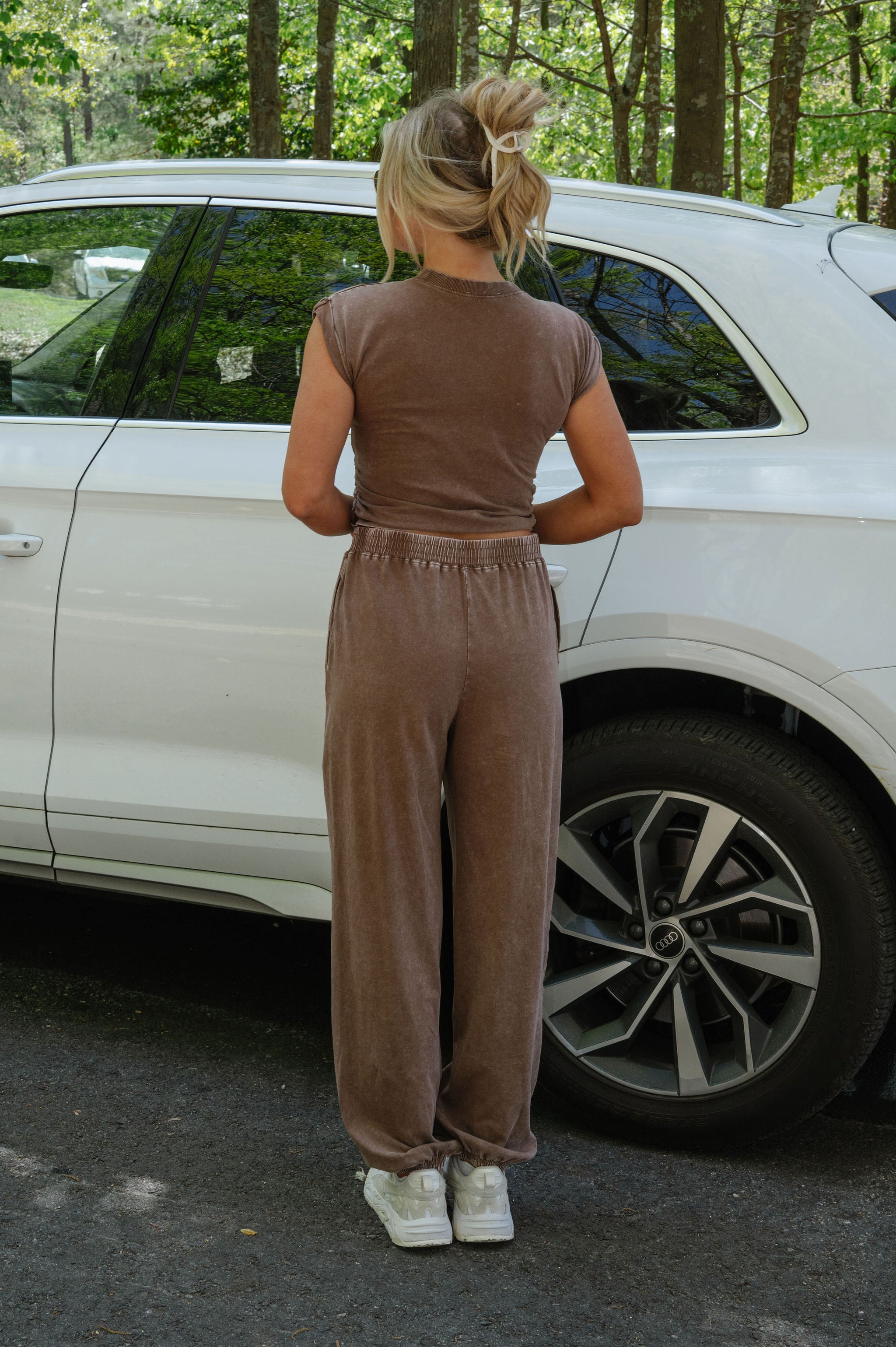 Monica Pants Set-Chocolate