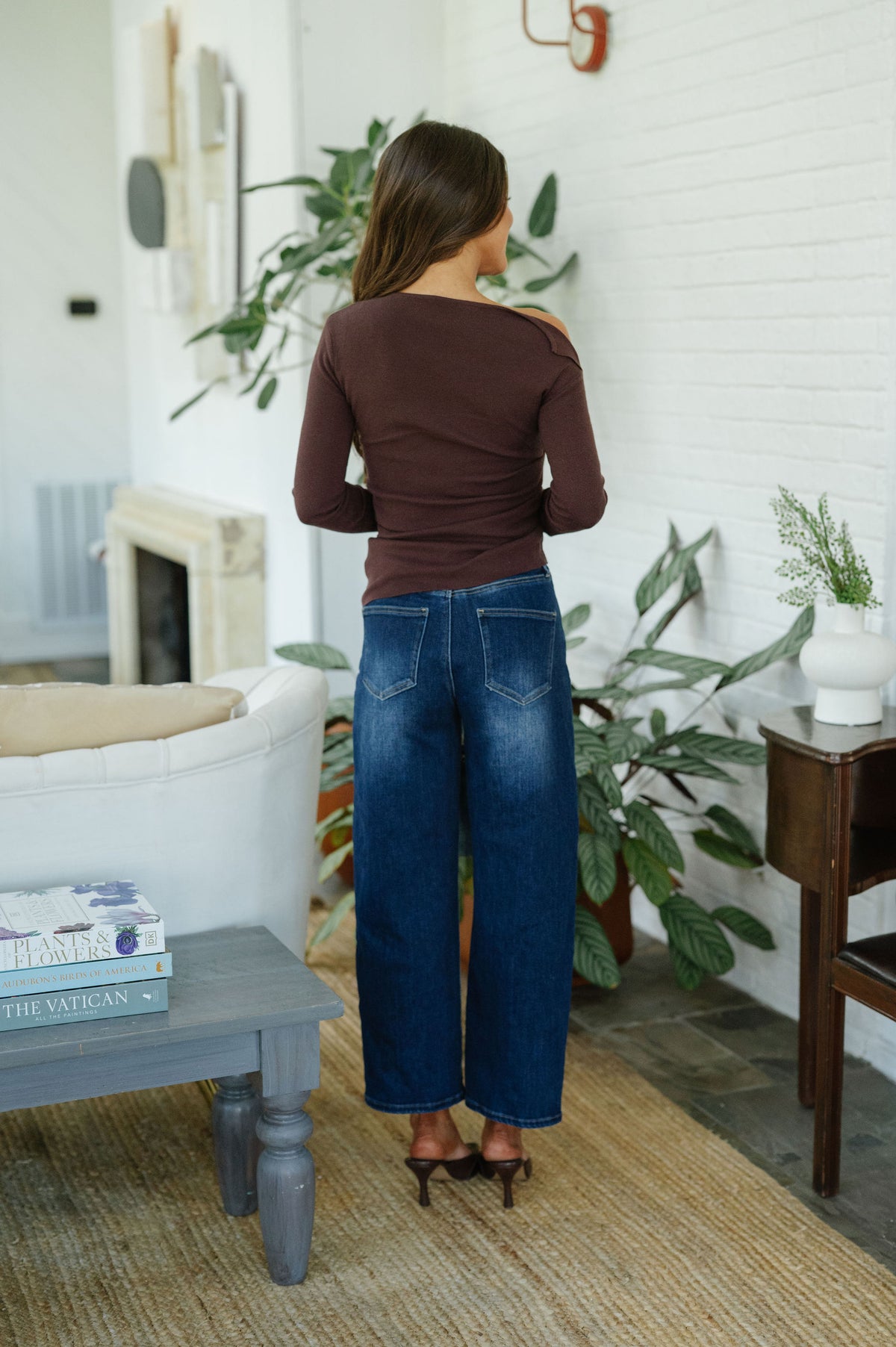 Grace Knit Sweater Top-Brown