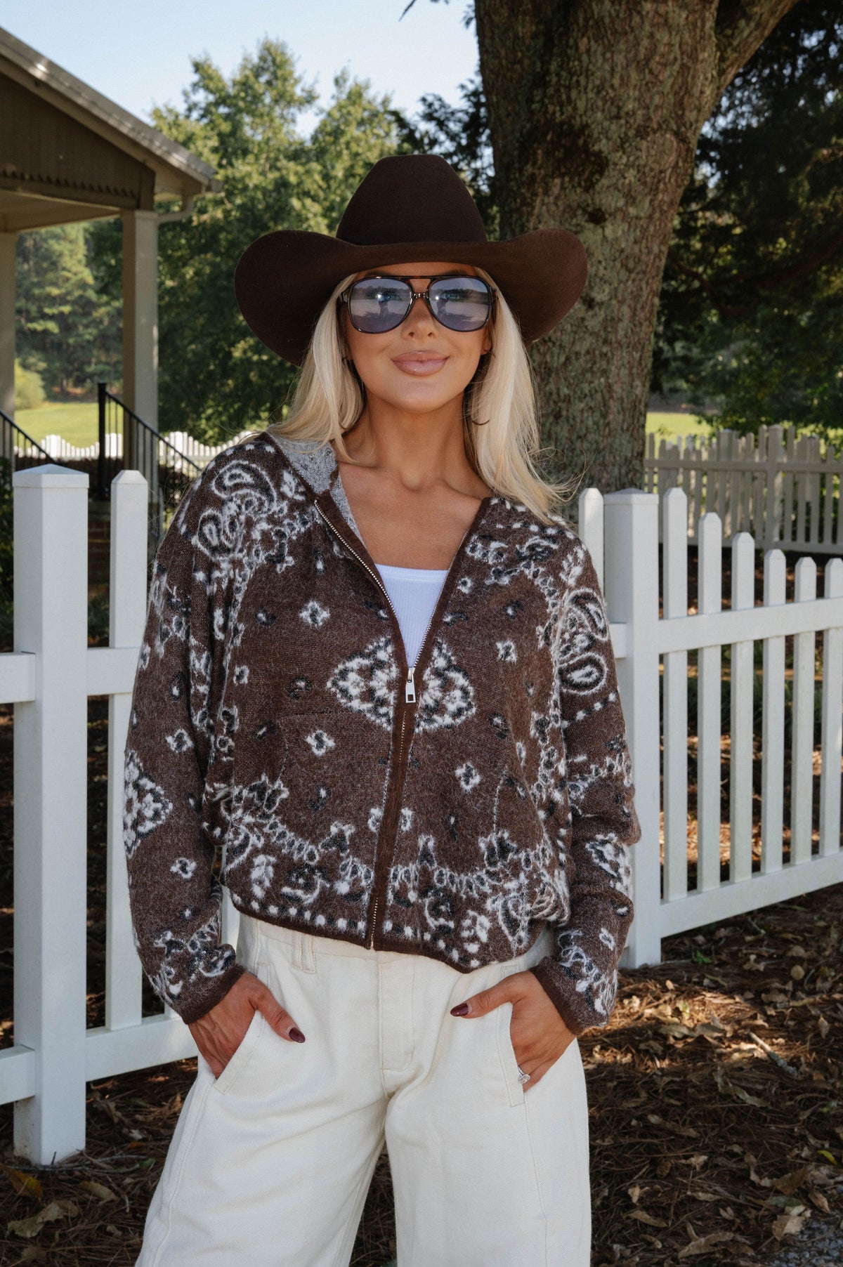 Tenny Knit Cardigan-Brown