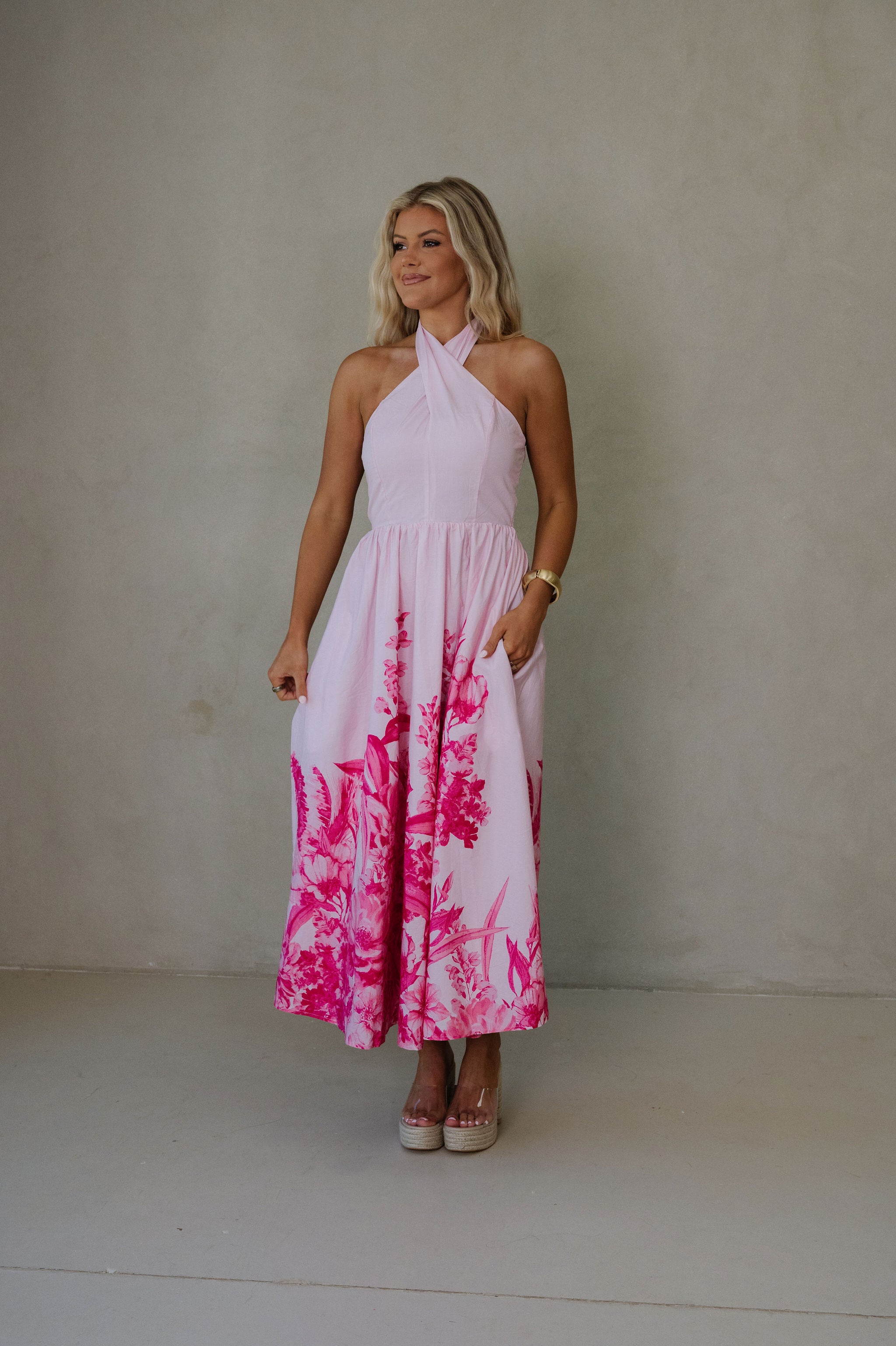 Jazzie Maxi Dress-Light Pink