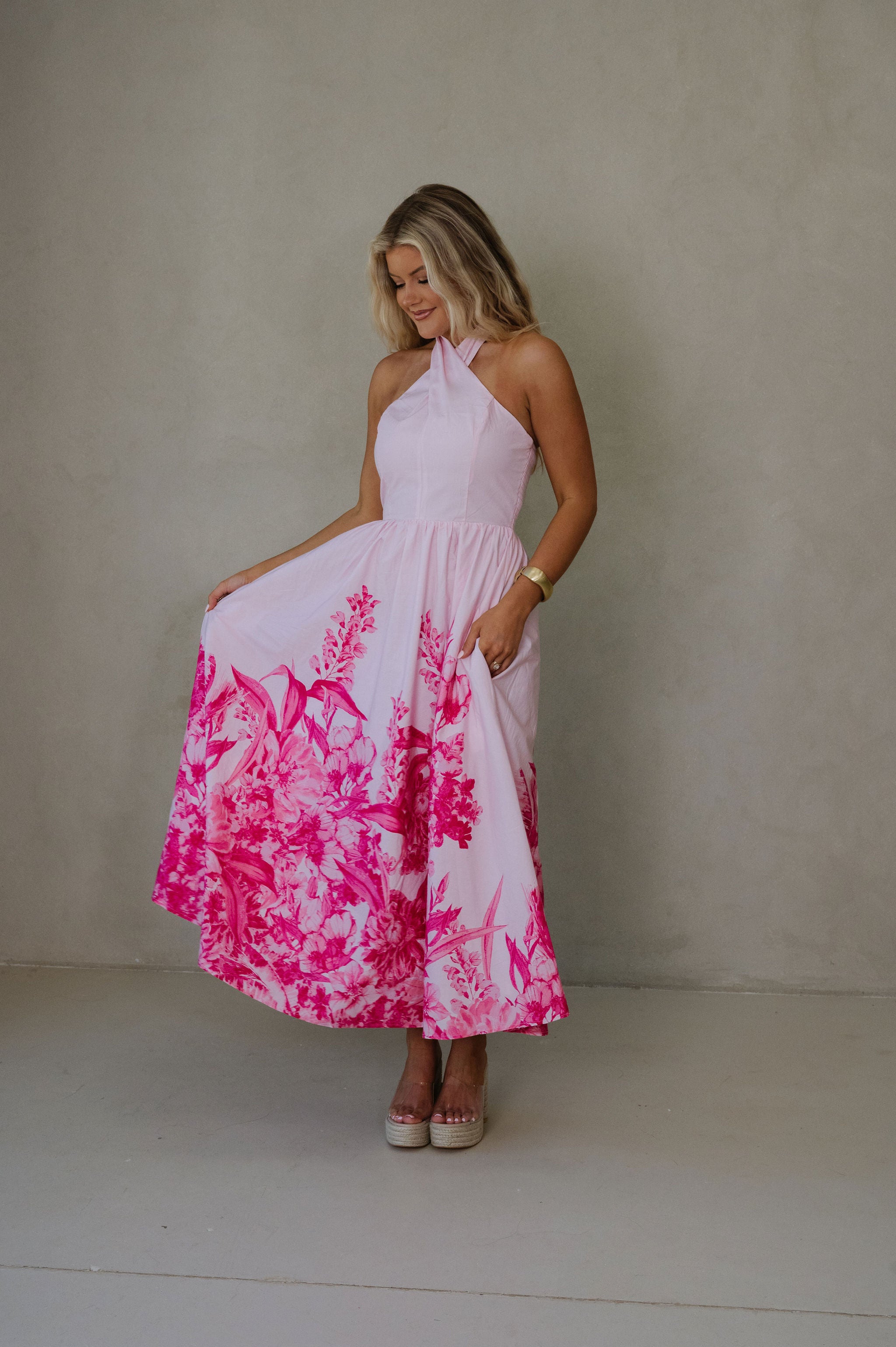 Jazzie Maxi Dress-Light Pink