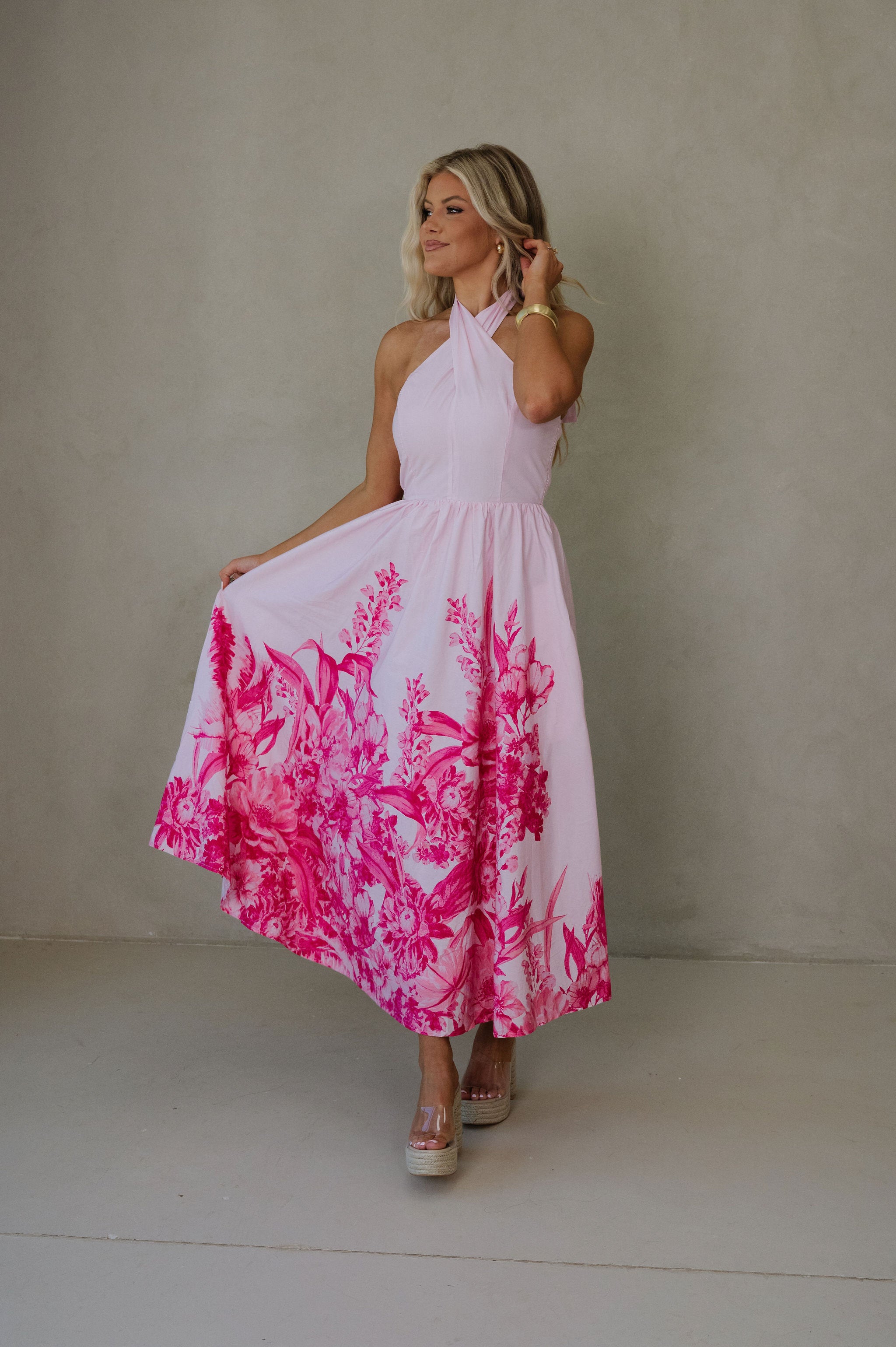 Jazzie Maxi Dress-Light Pink