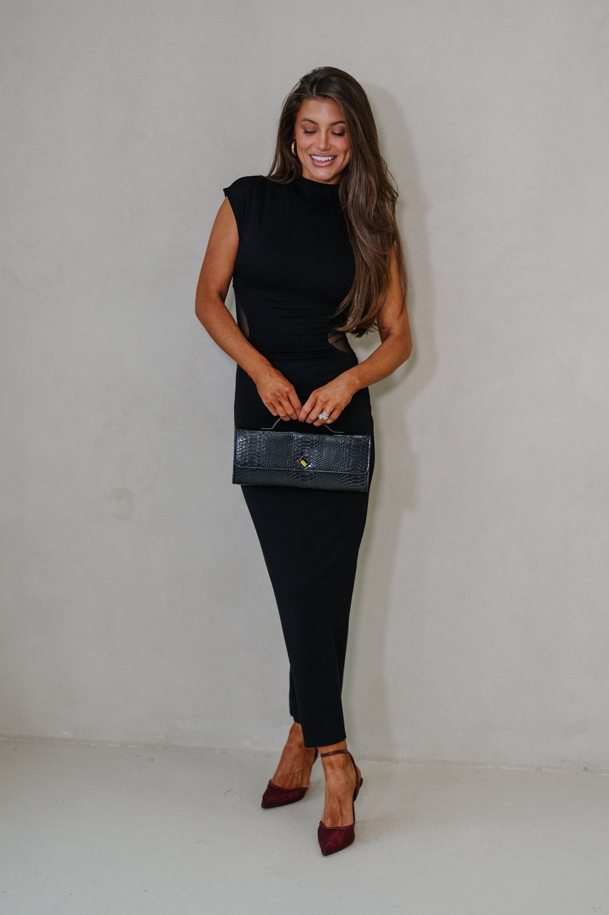 Lainey Maxi Dress-Black