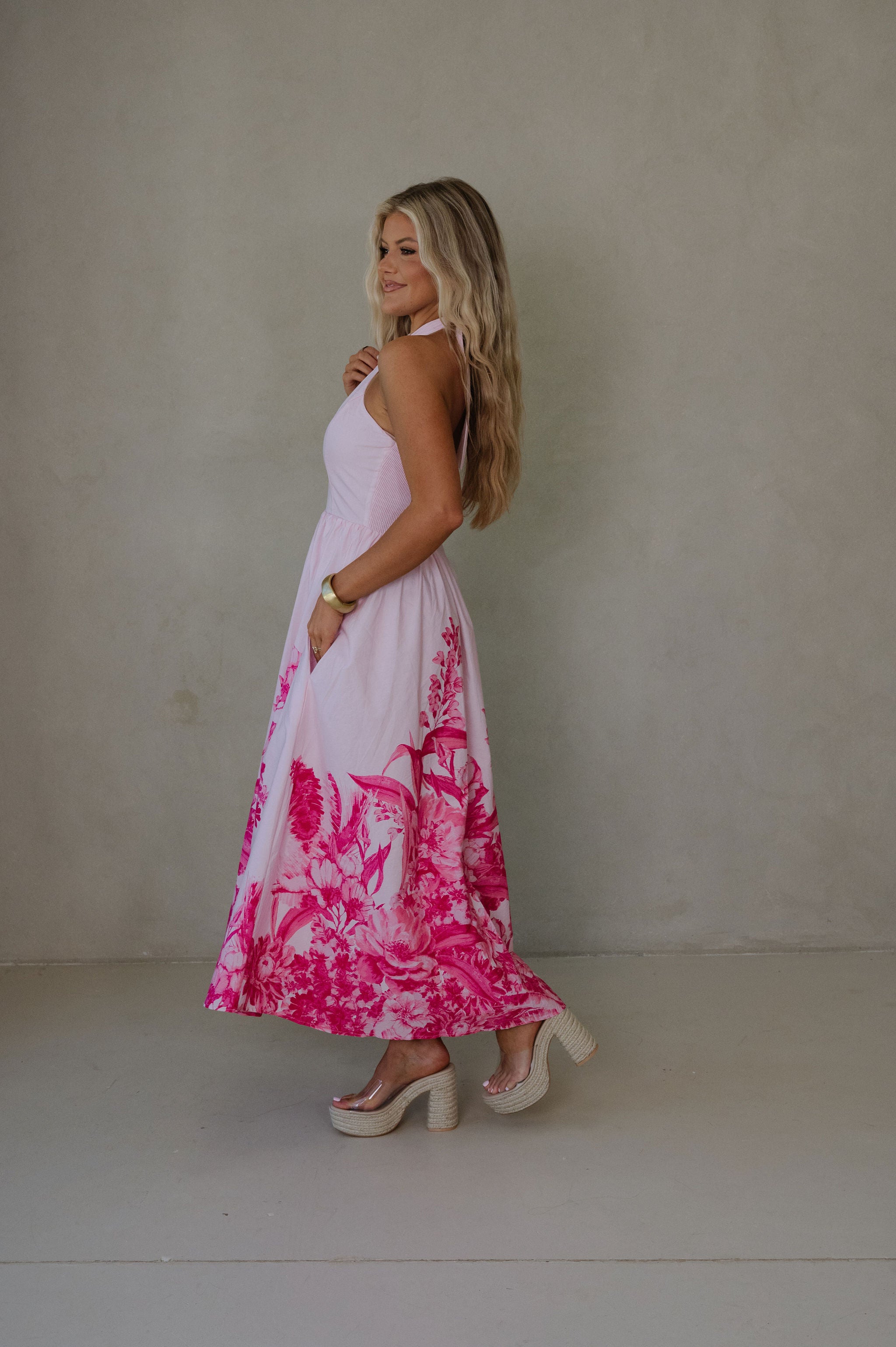 Jazzie Maxi Dress-Light Pink