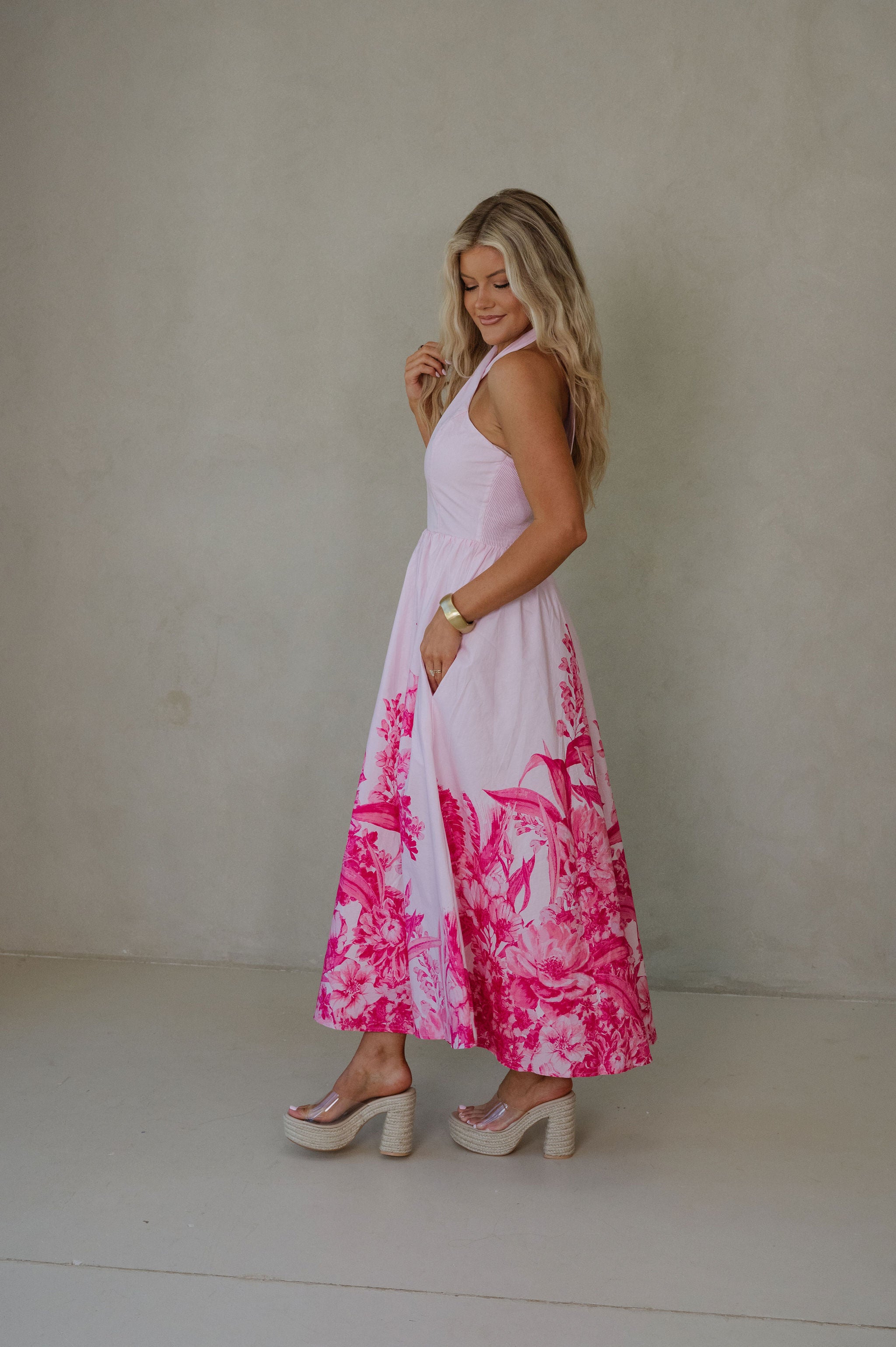 Jazzie Maxi Dress-Light Pink