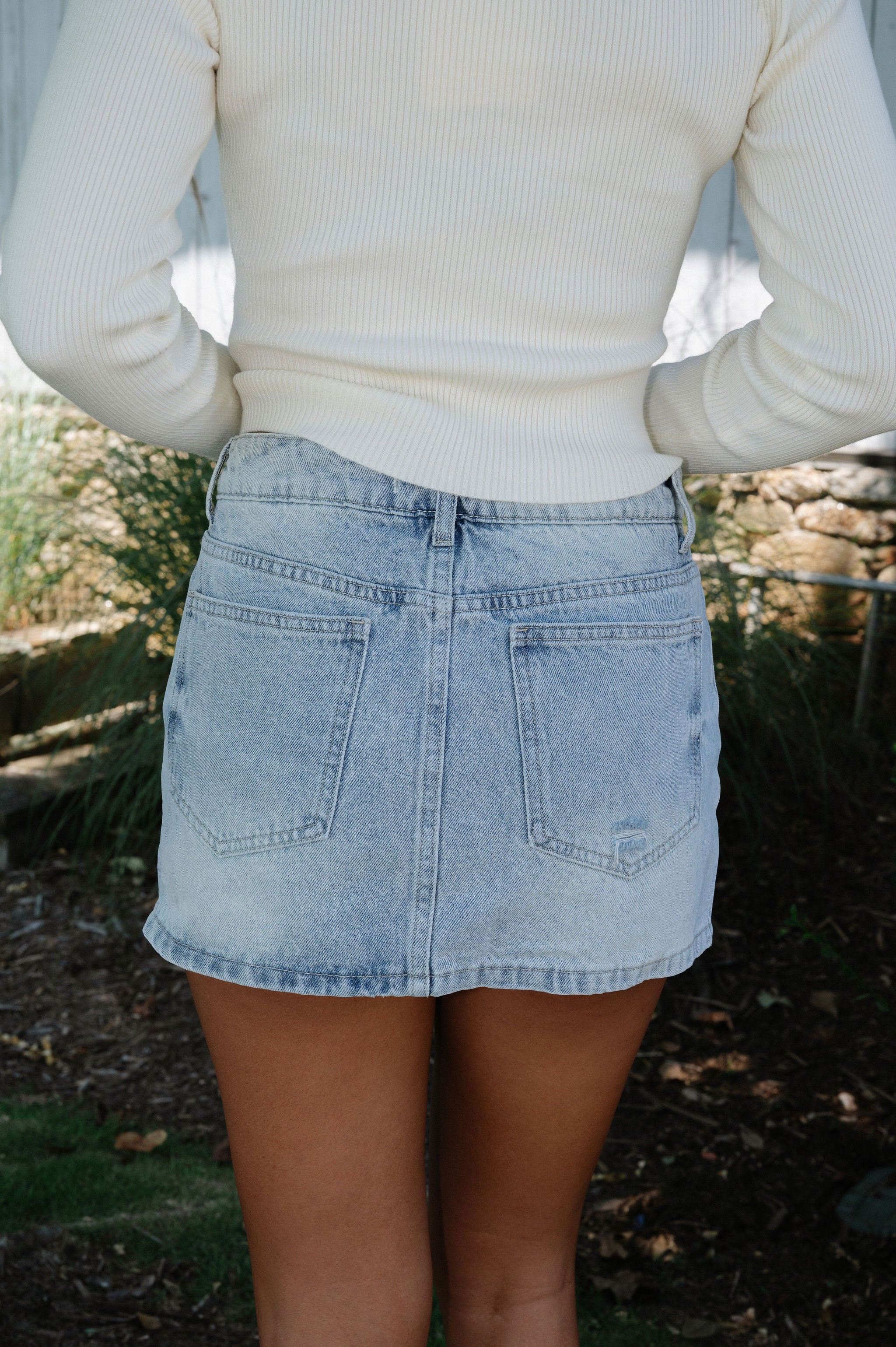Ralph Mini Skort-Light Denim