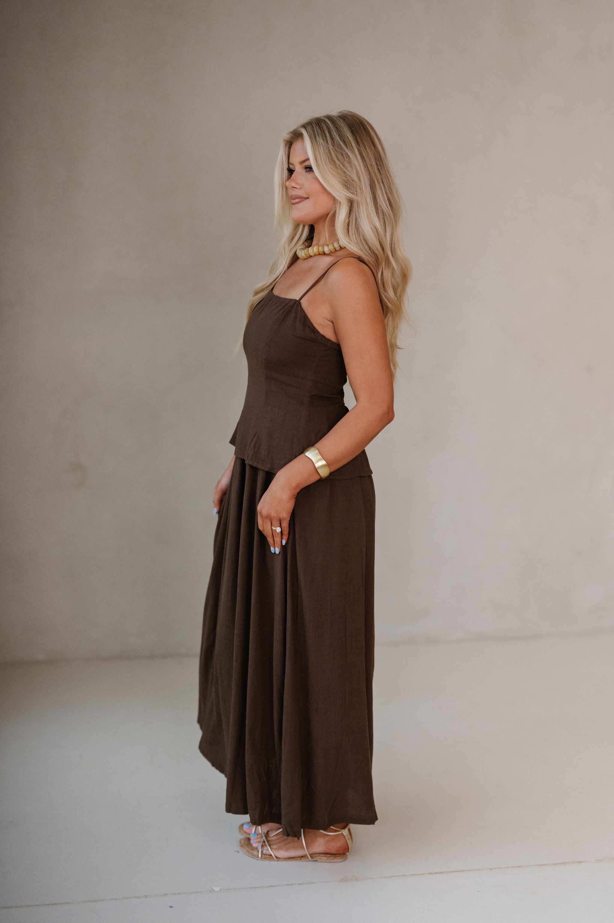 Darcy Tiered Bodice Maxi Dress-Americano