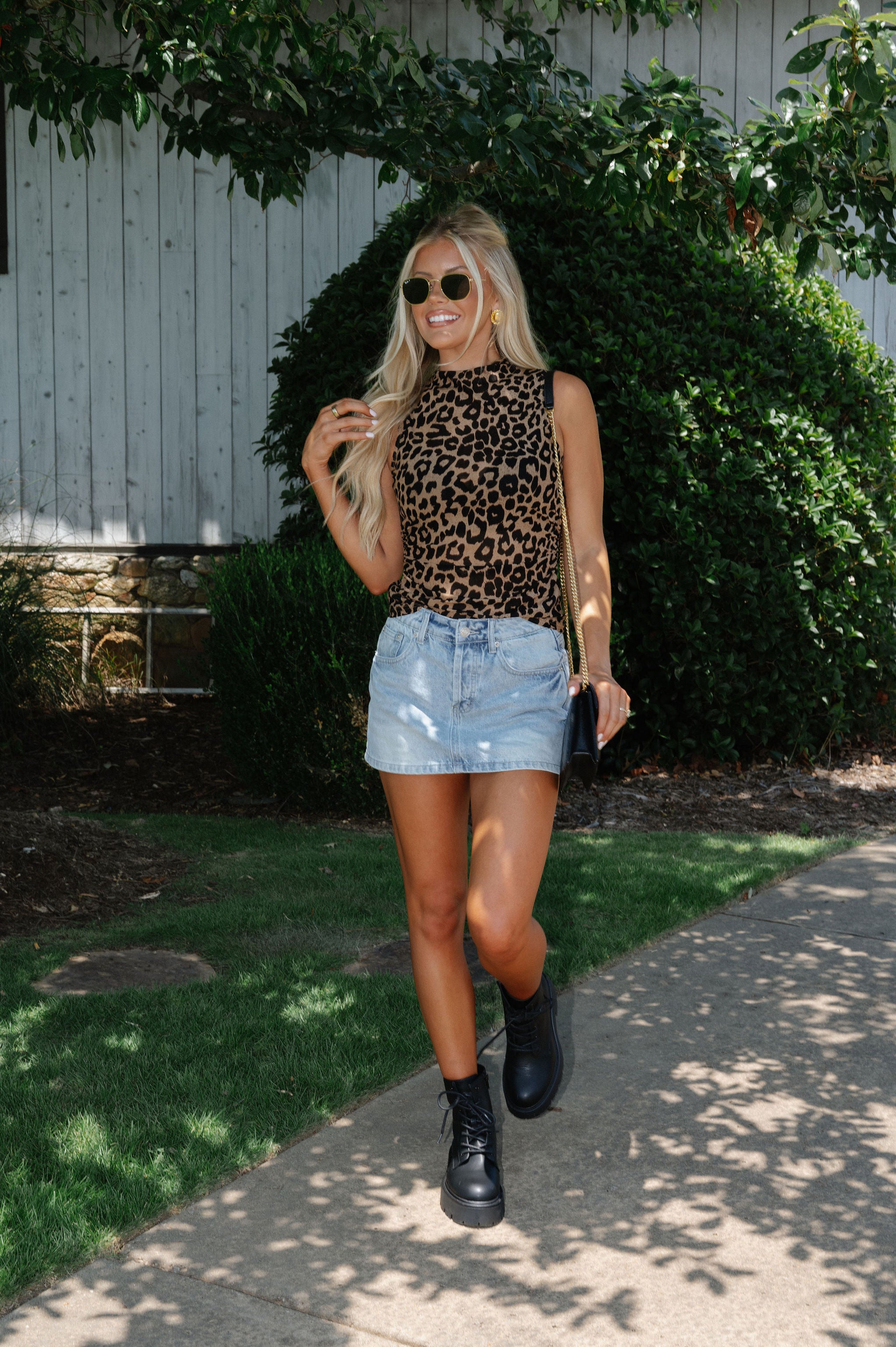 Carrie Top-Taupe/Black