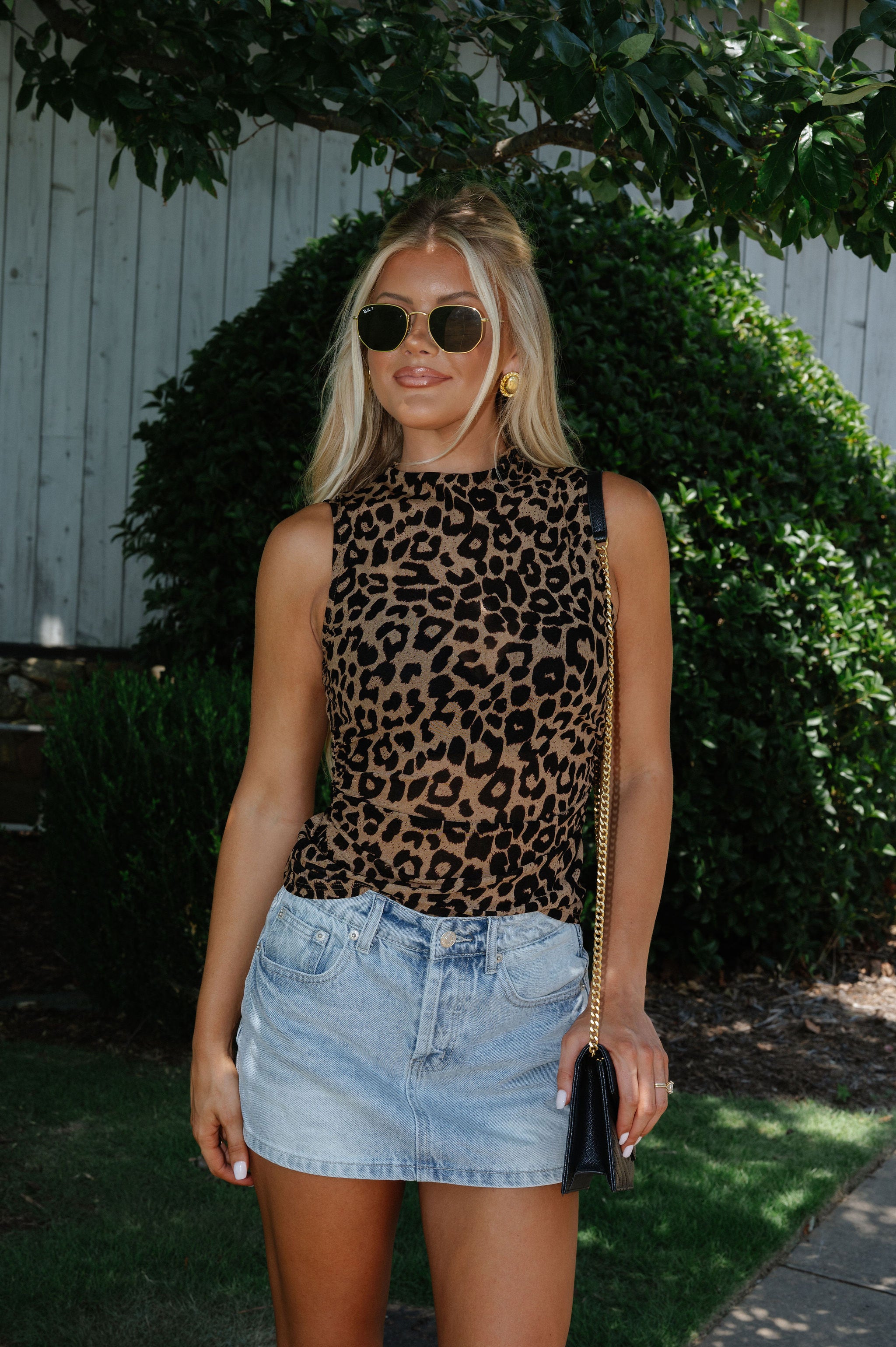 Carrie Top-Taupe/Black