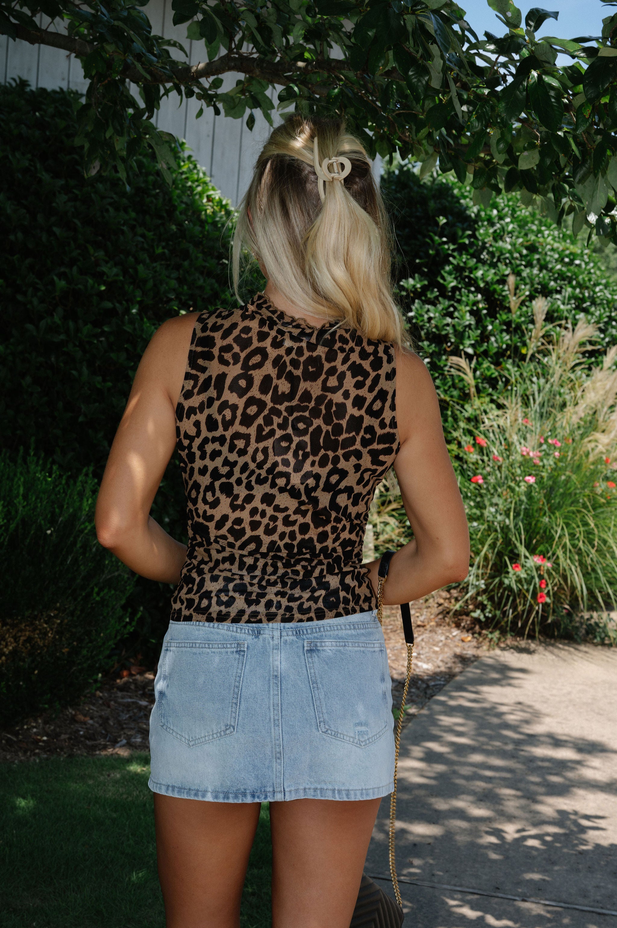 Carrie Top-Taupe/Black