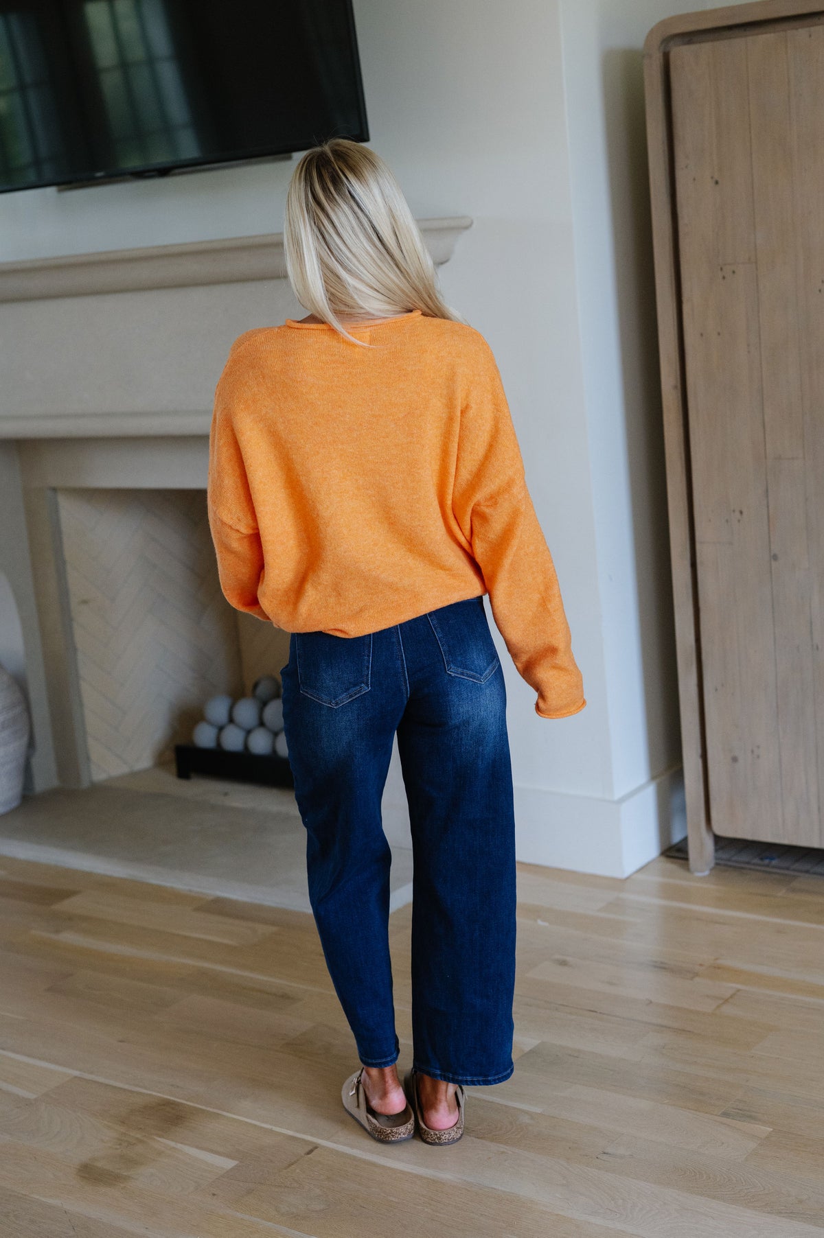 Victoria Cardigan-Orange