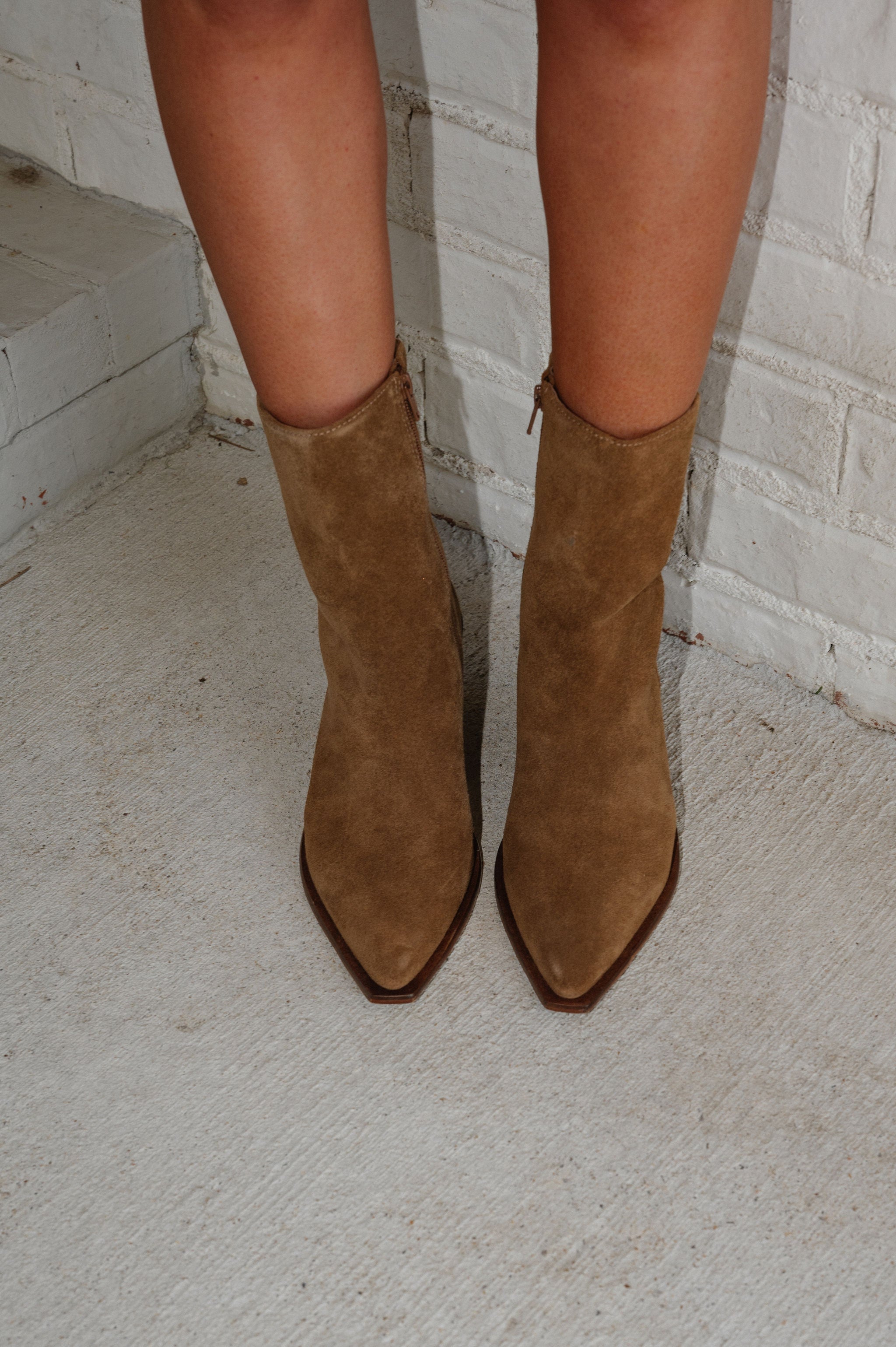 Cleo Bootie-Bourbon Suede