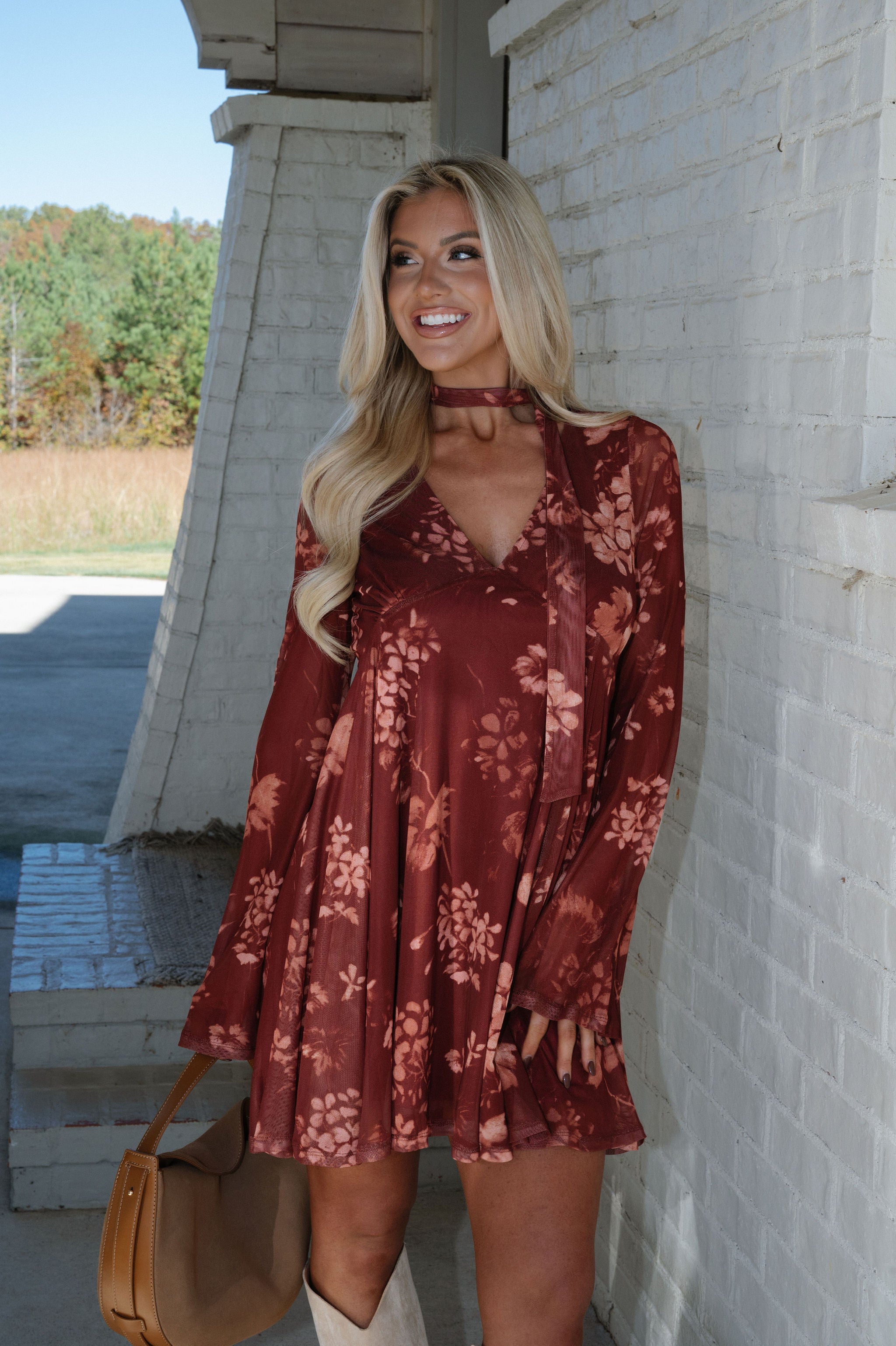 Porter Dress-Cinnamon