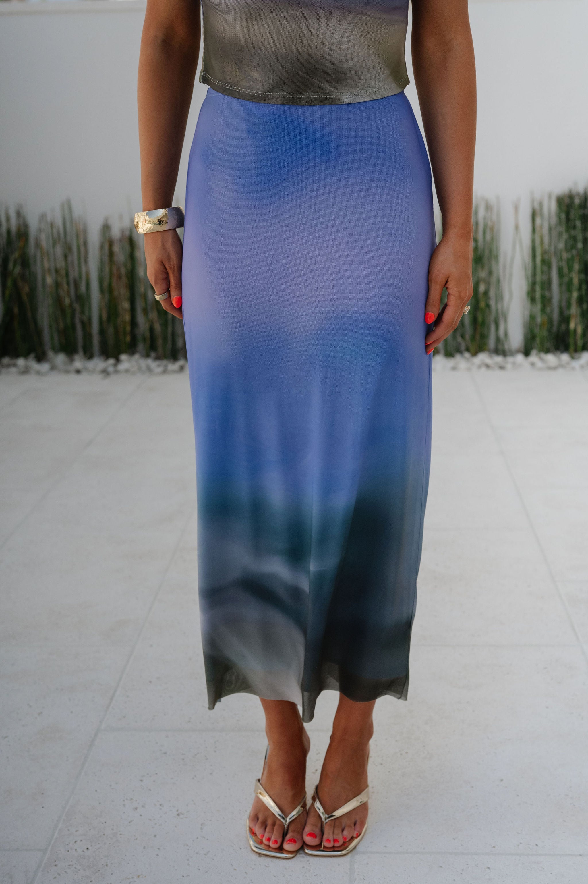 Lola Skirt Set-Lavender Ombre