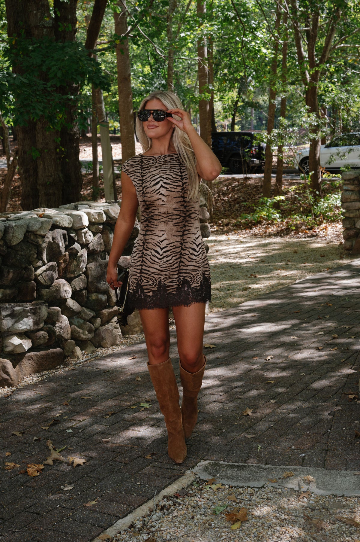 Tiger Print Mini Dress