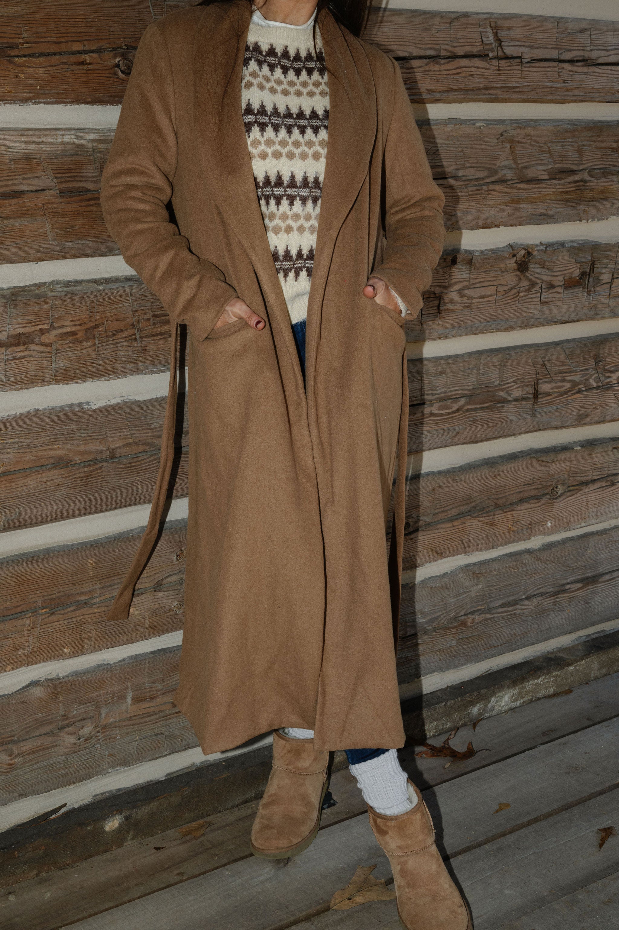 Rhodes Wool Coat-Caramel