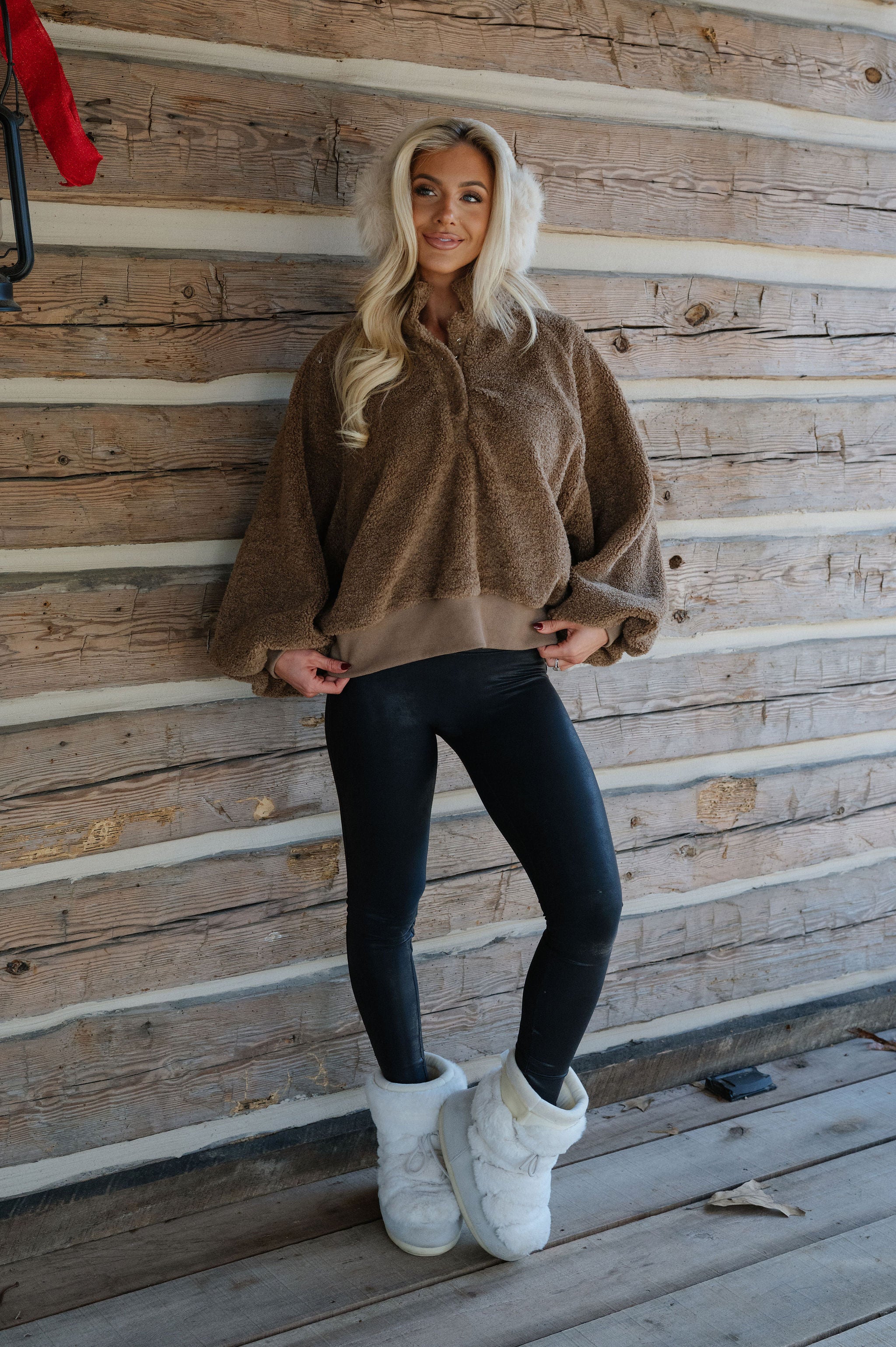 Teddy Bear Pullover-Brown