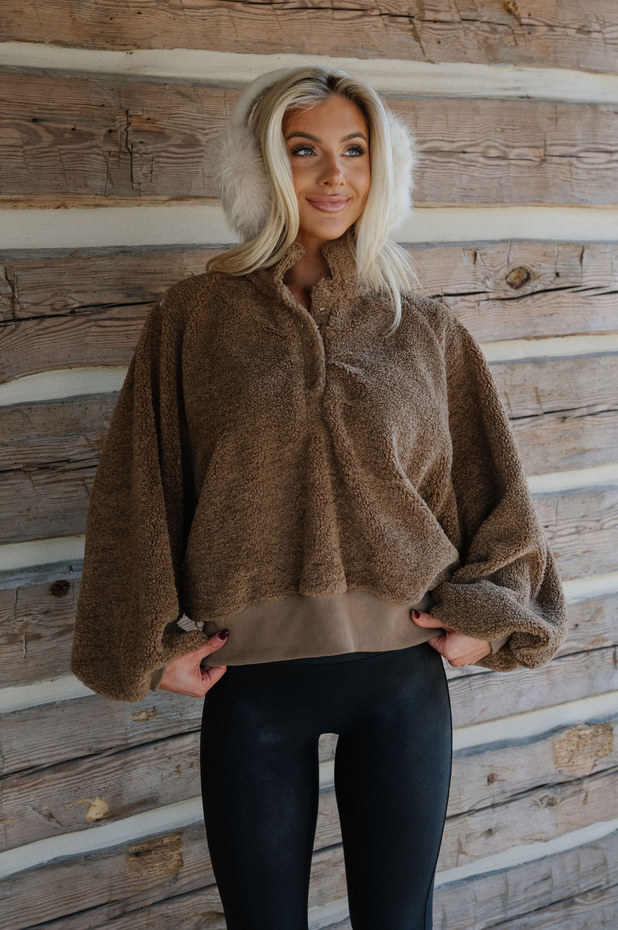 Teddy Bear Pullover-Brown