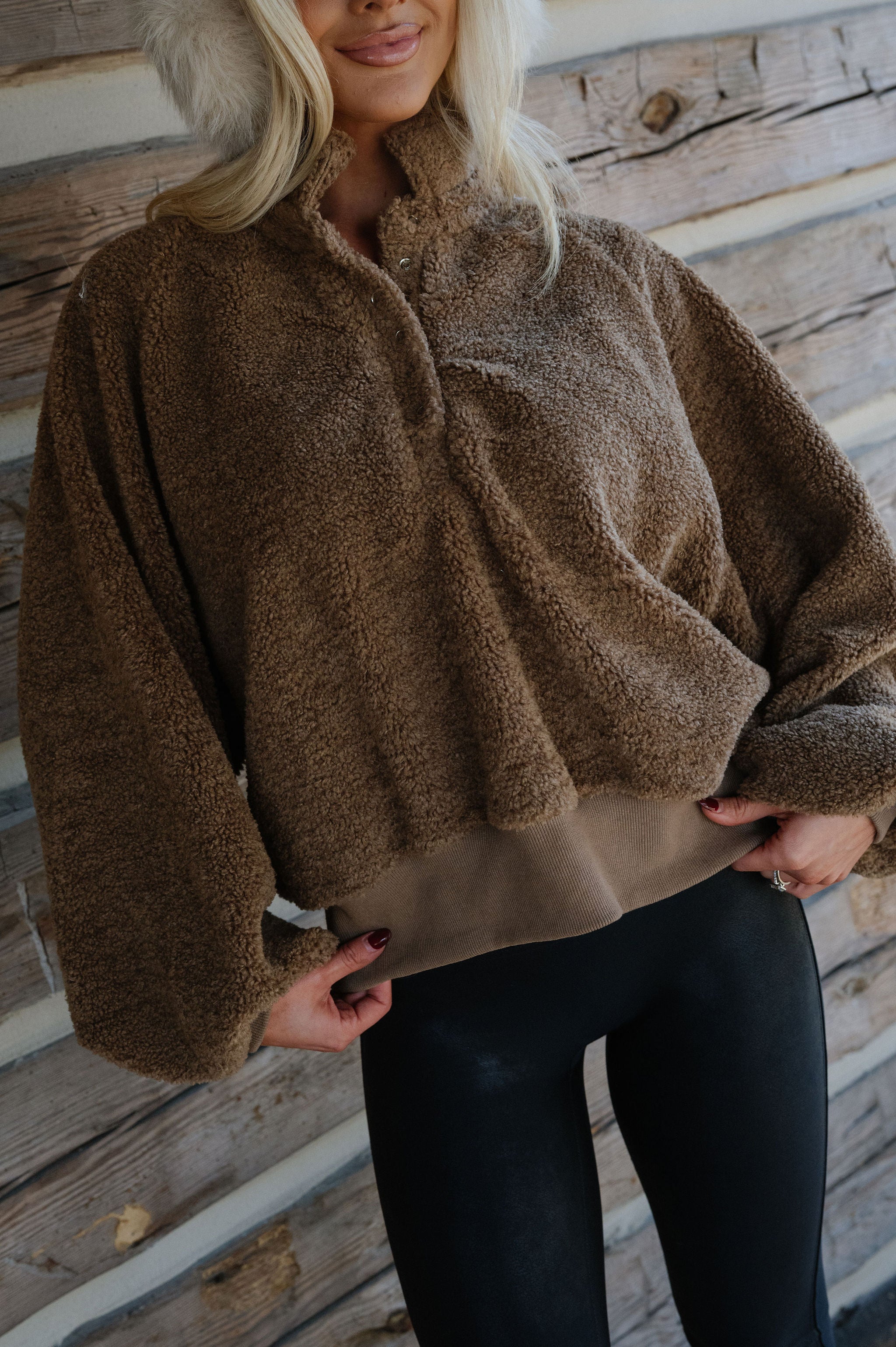 Teddy Bear Pullover-Brown